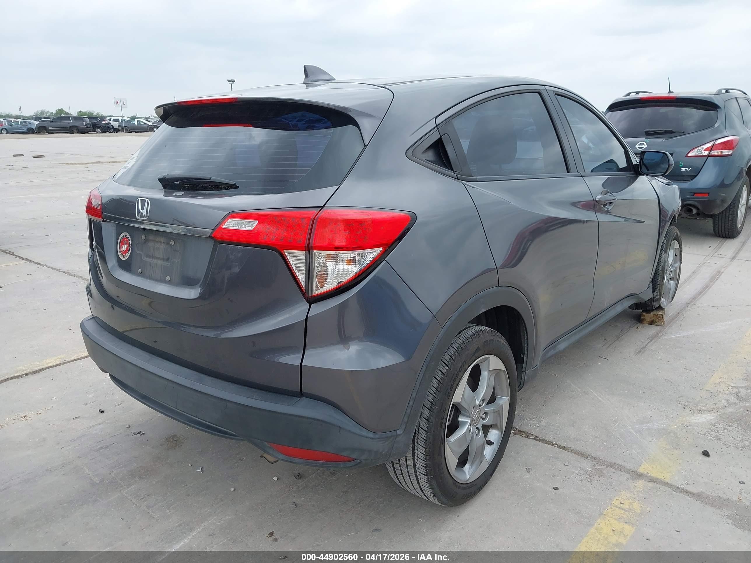 2019 Honda Hr-v Lx Серый vin: 3CZRU5H34KG704508