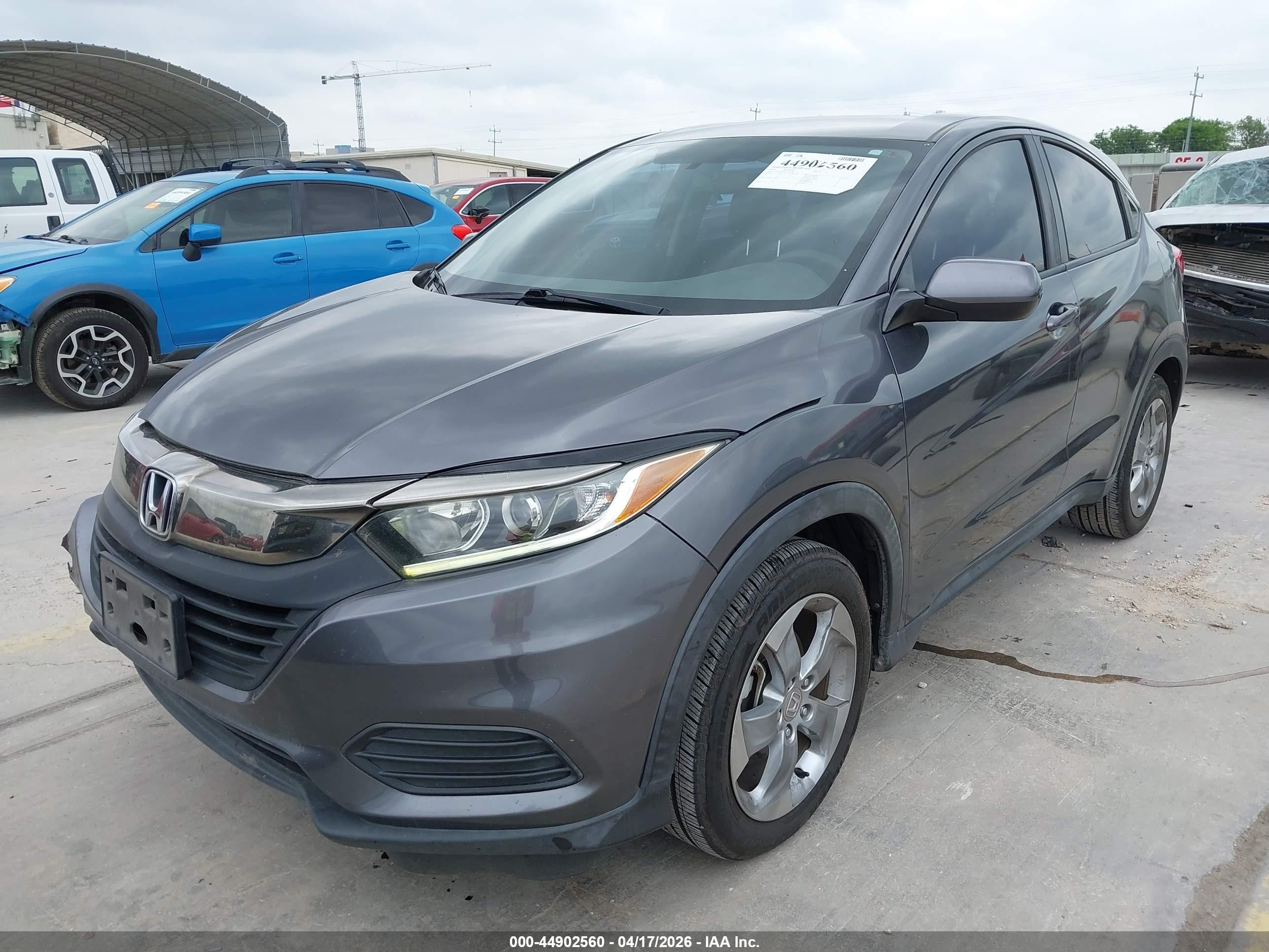 2019 Honda Hr-v Lx Серый vin: 3CZRU5H34KG704508
