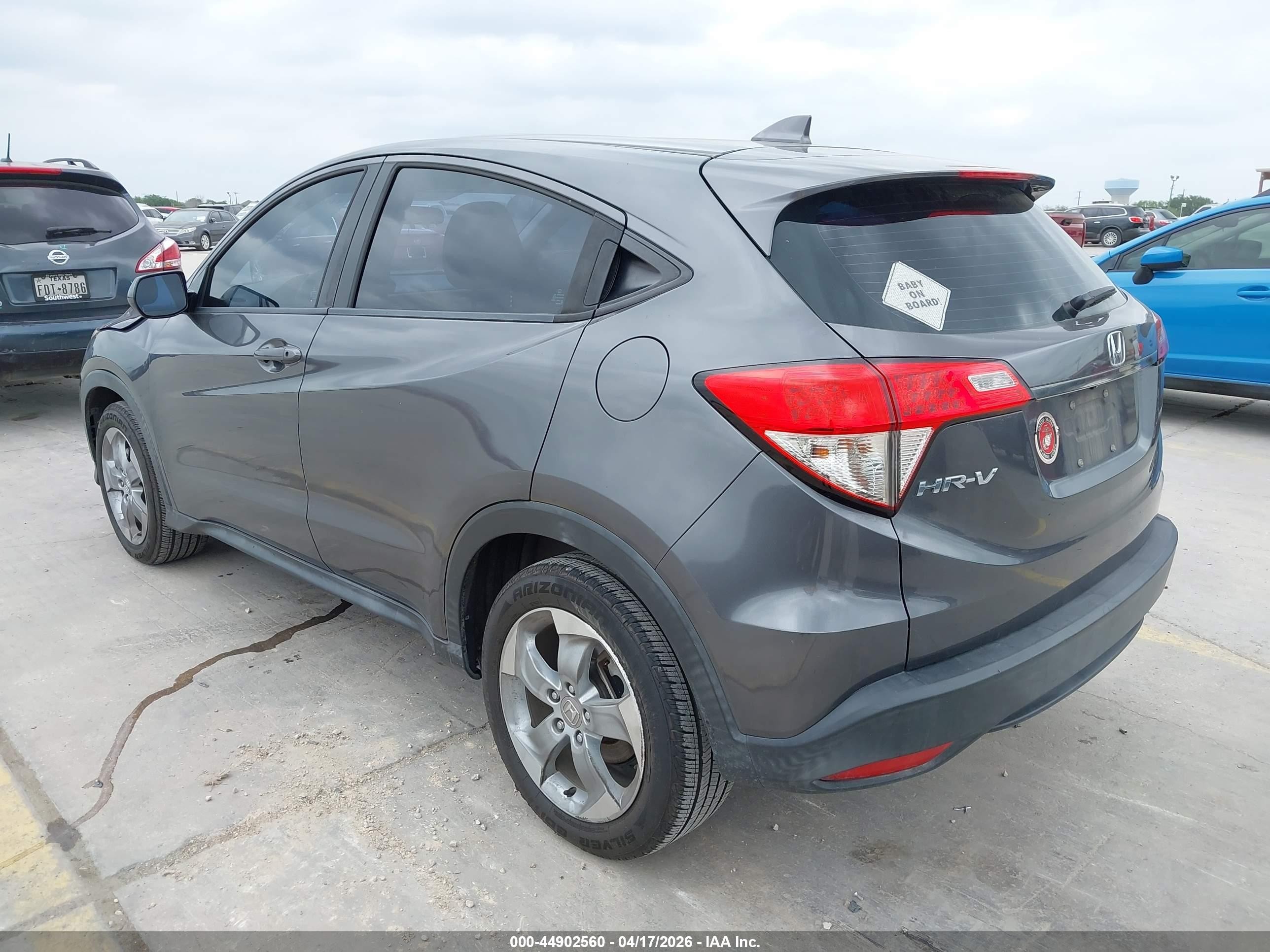 2019 Honda Hr-v Lx Серый vin: 3CZRU5H34KG704508