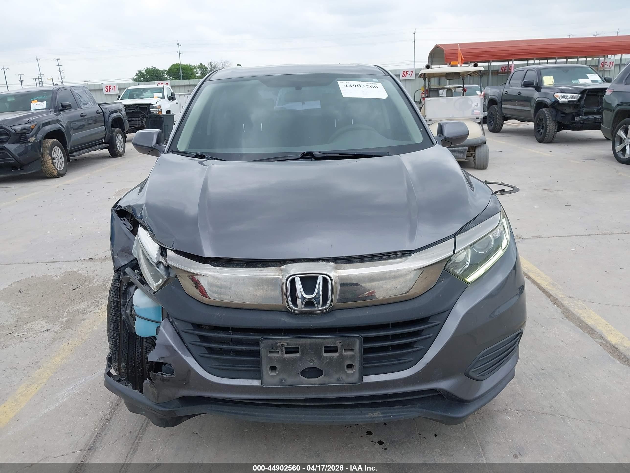 2019 Honda Hr-v Lx Серый vin: 3CZRU5H34KG704508