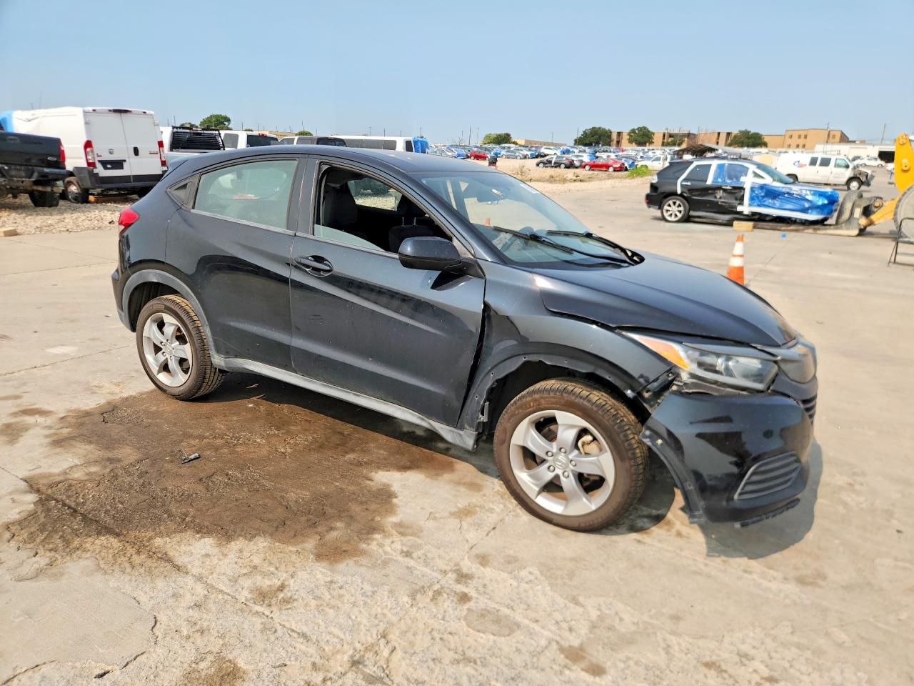 2019 Honda Hr-v Lx Black vin: 3CZRU5H35KG716411