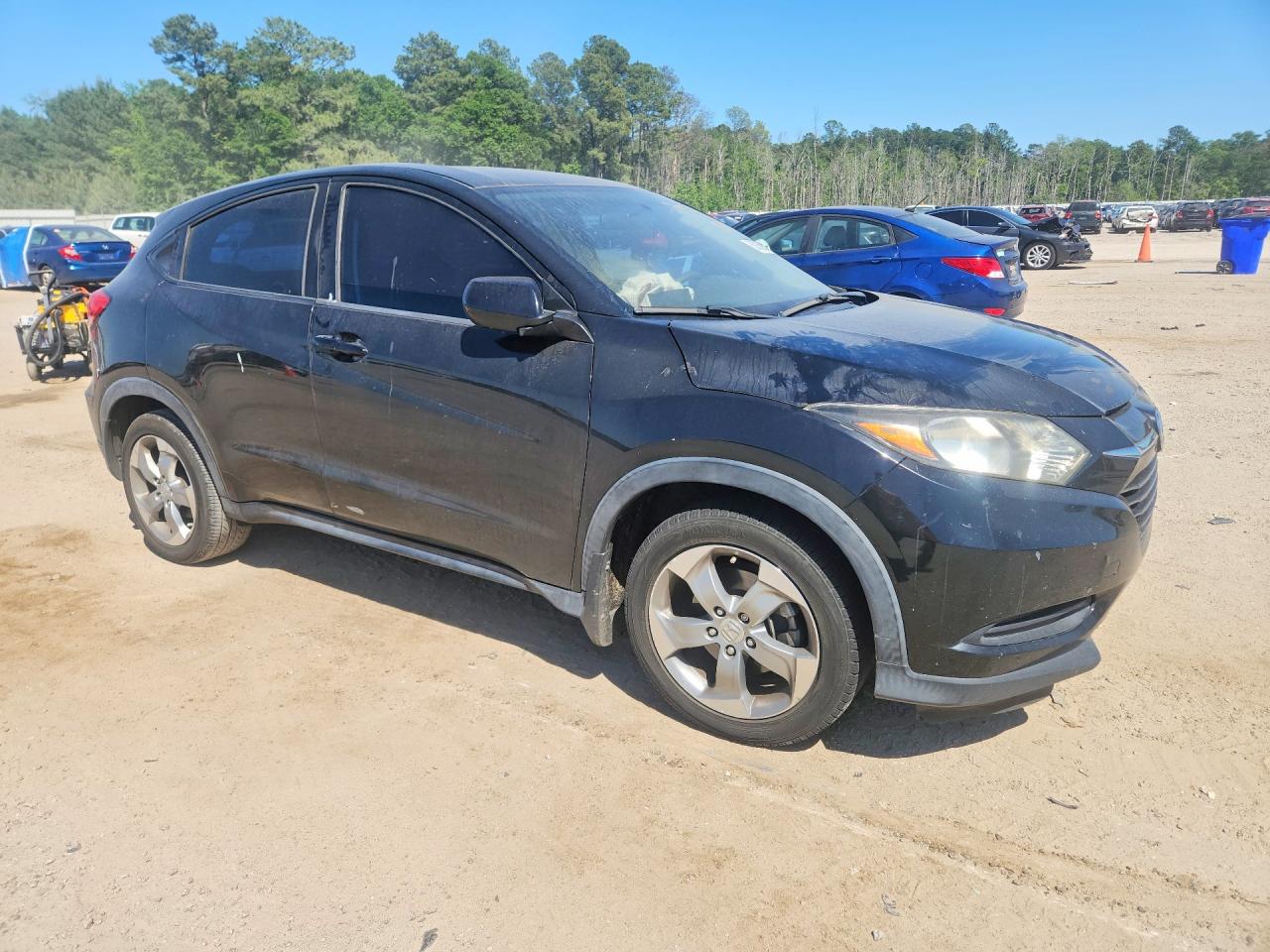 2018 Honda Hr-v Lx Black vin: 3CZRU5H36JM703554