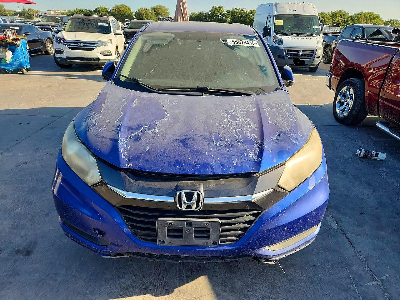 2018 Honda Hr-v Lx Blue vin: 3CZRU5H36JM715591
