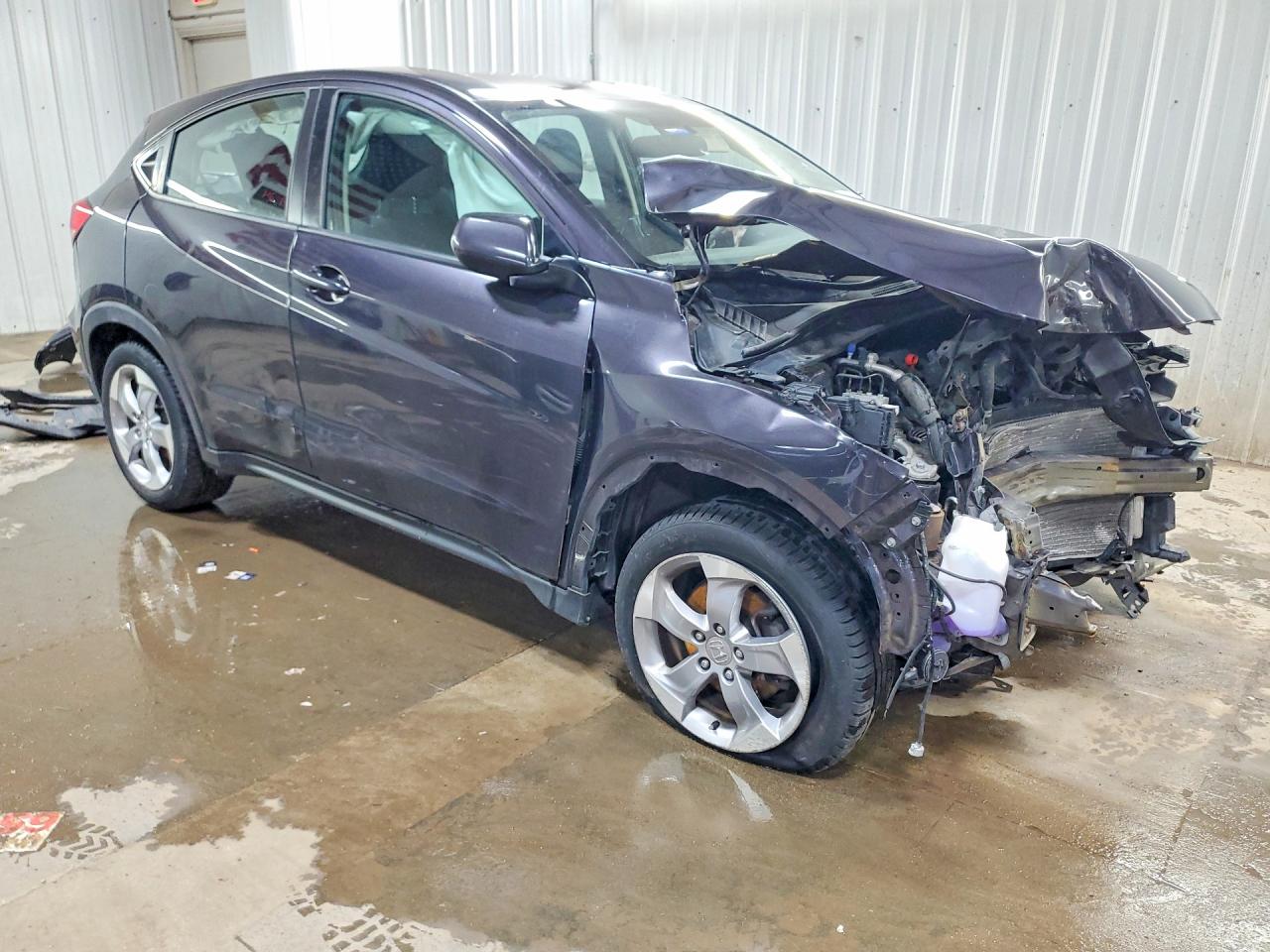 2017 Honda Hr-v Lx Gray vin: 3CZRU5H38HM708748