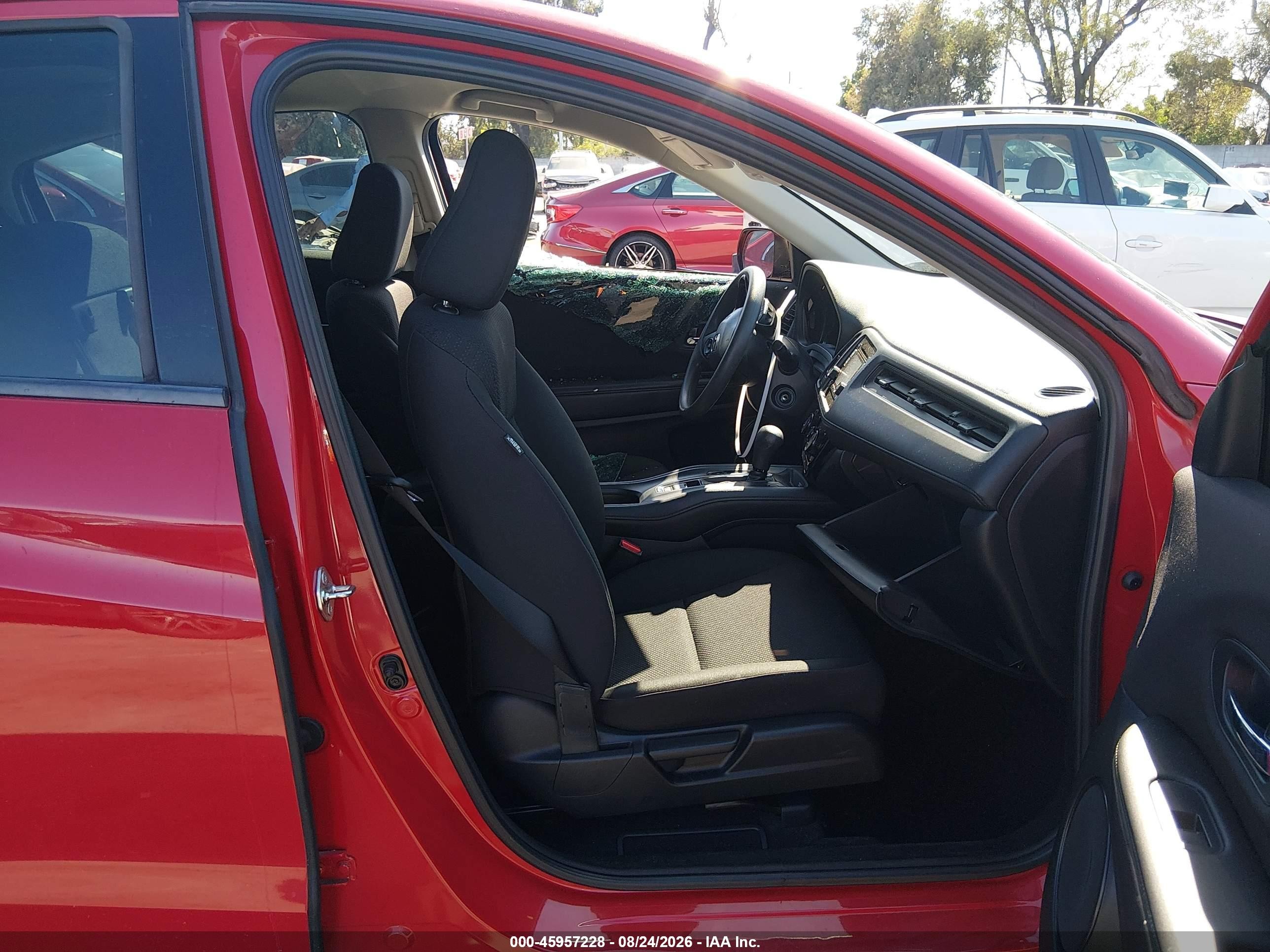 2017 Honda Hr-v Lx Red vin: 3CZRU5H3XHM714129