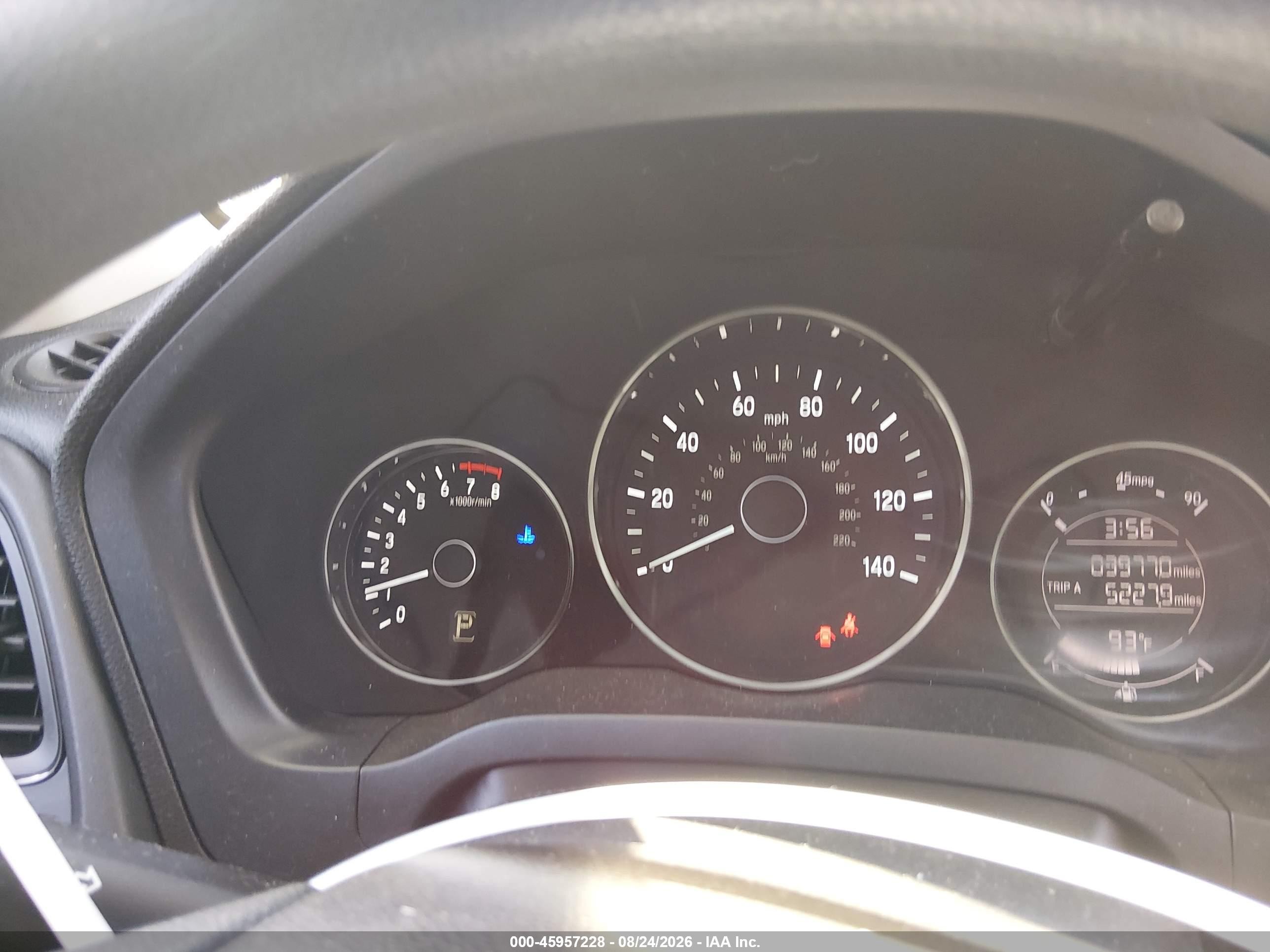 2017 Honda Hr-v Lx Red vin: 3CZRU5H3XHM714129