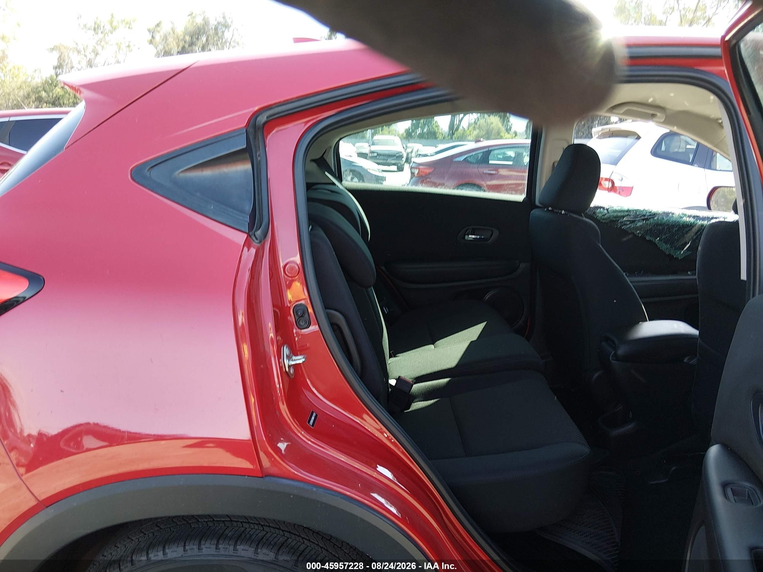 2017 Honda Hr-v Lx Red vin: 3CZRU5H3XHM714129