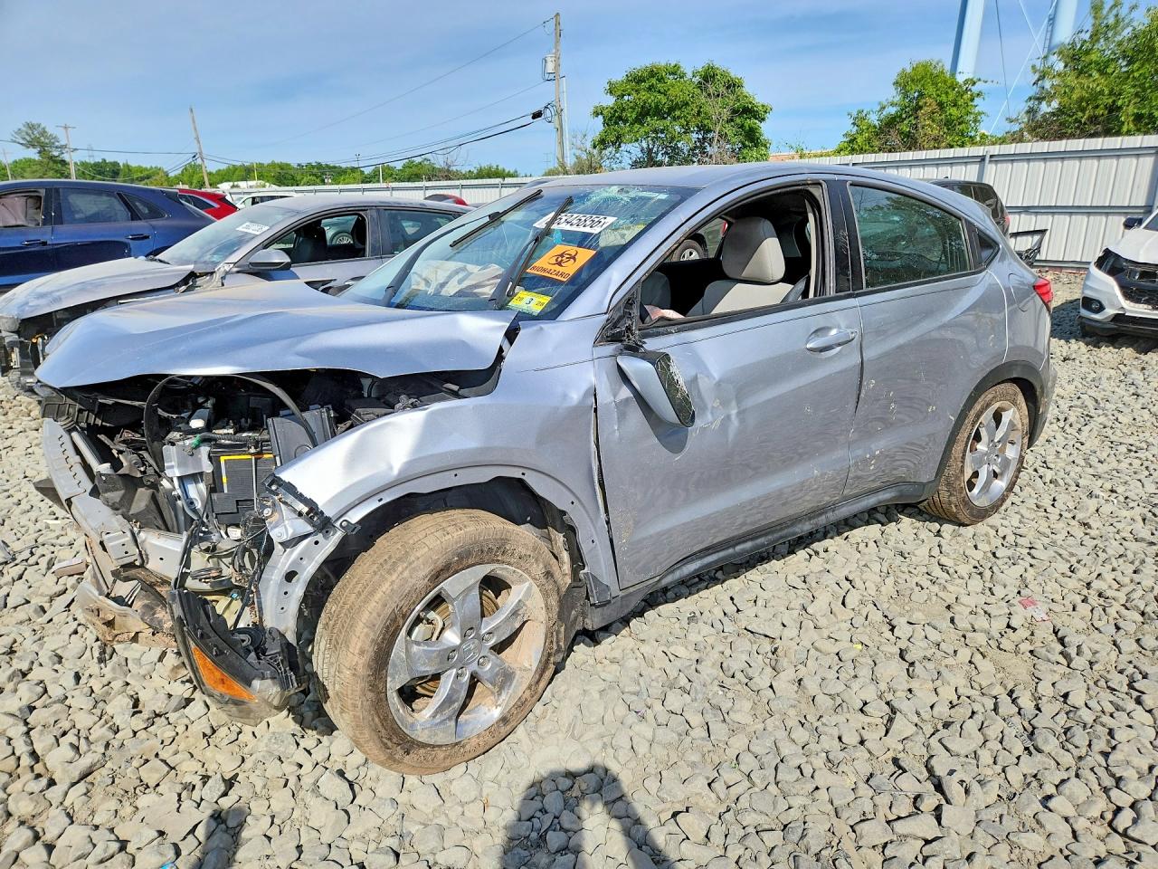 2020 Honda Hr-v Lx Silver vin: 3CZRU5H3XLM707447