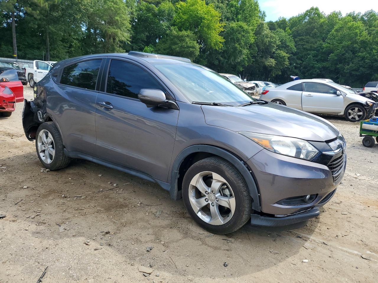 2016 Honda Hr-v Ex Gray vin: 3CZRU5H50GM736091