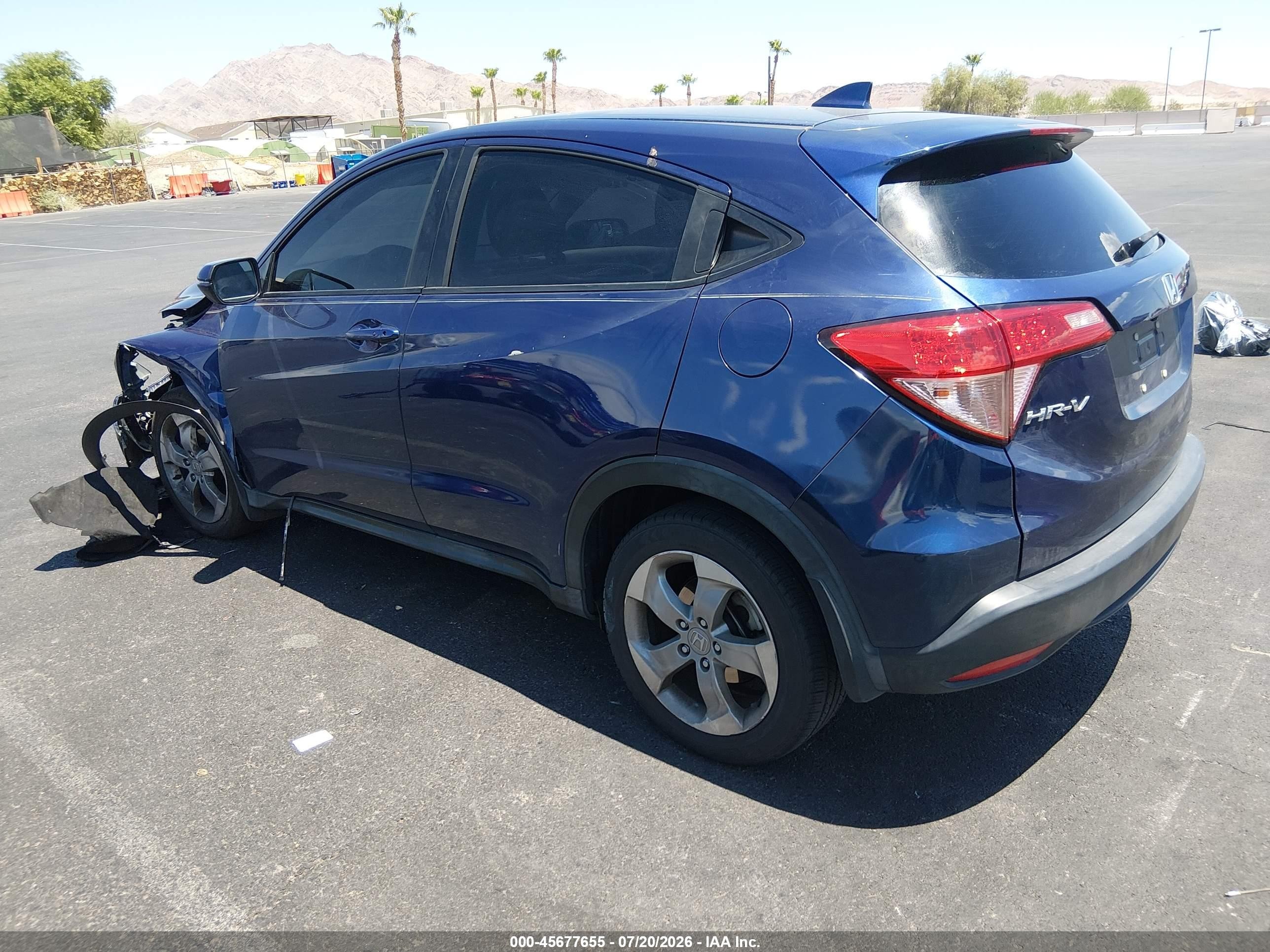 2017 Honda Hr-v Ex Blue vin: 3CZRU5H50HG708498