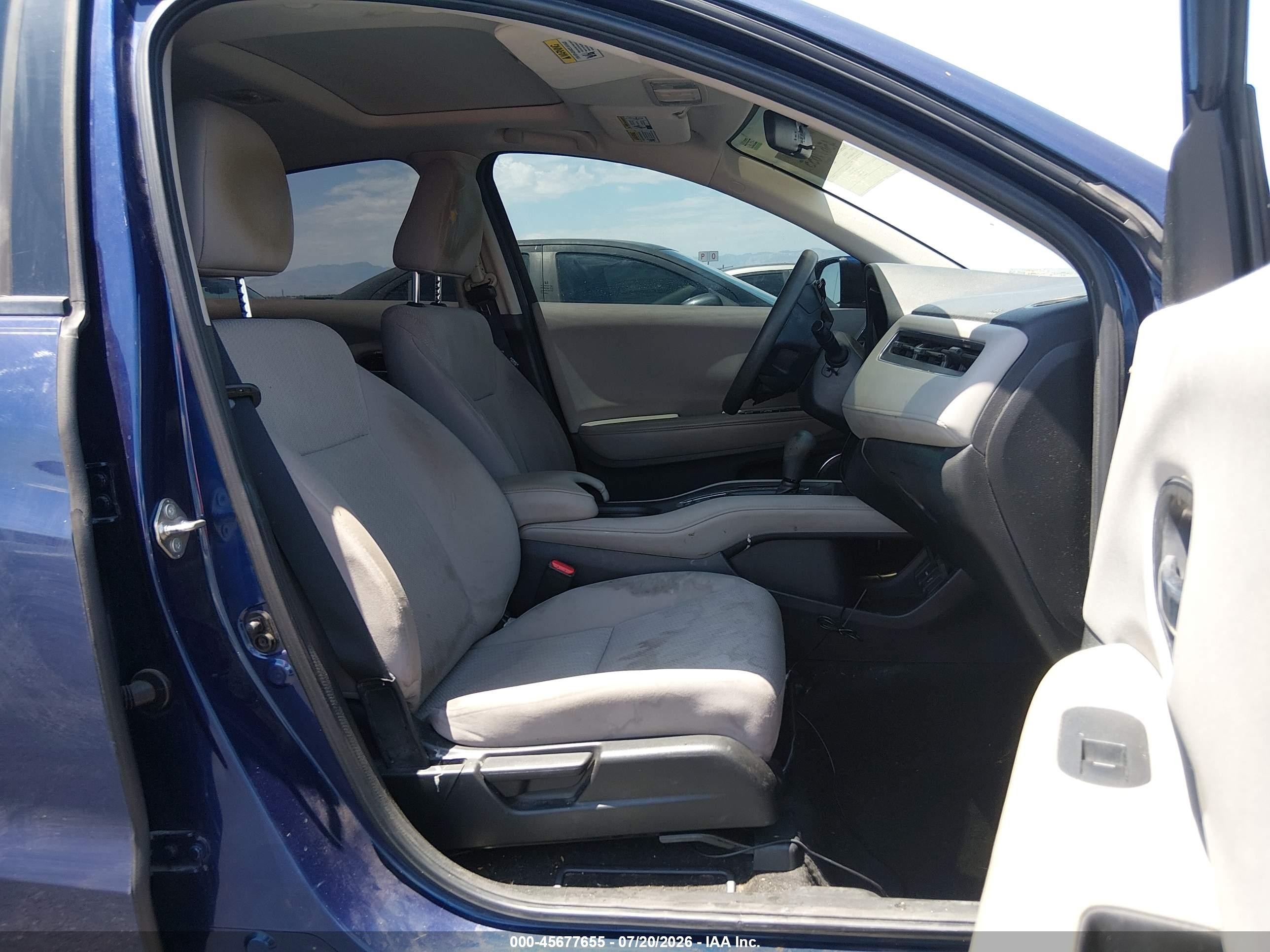 2017 Honda Hr-v Ex Blue vin: 3CZRU5H50HG708498