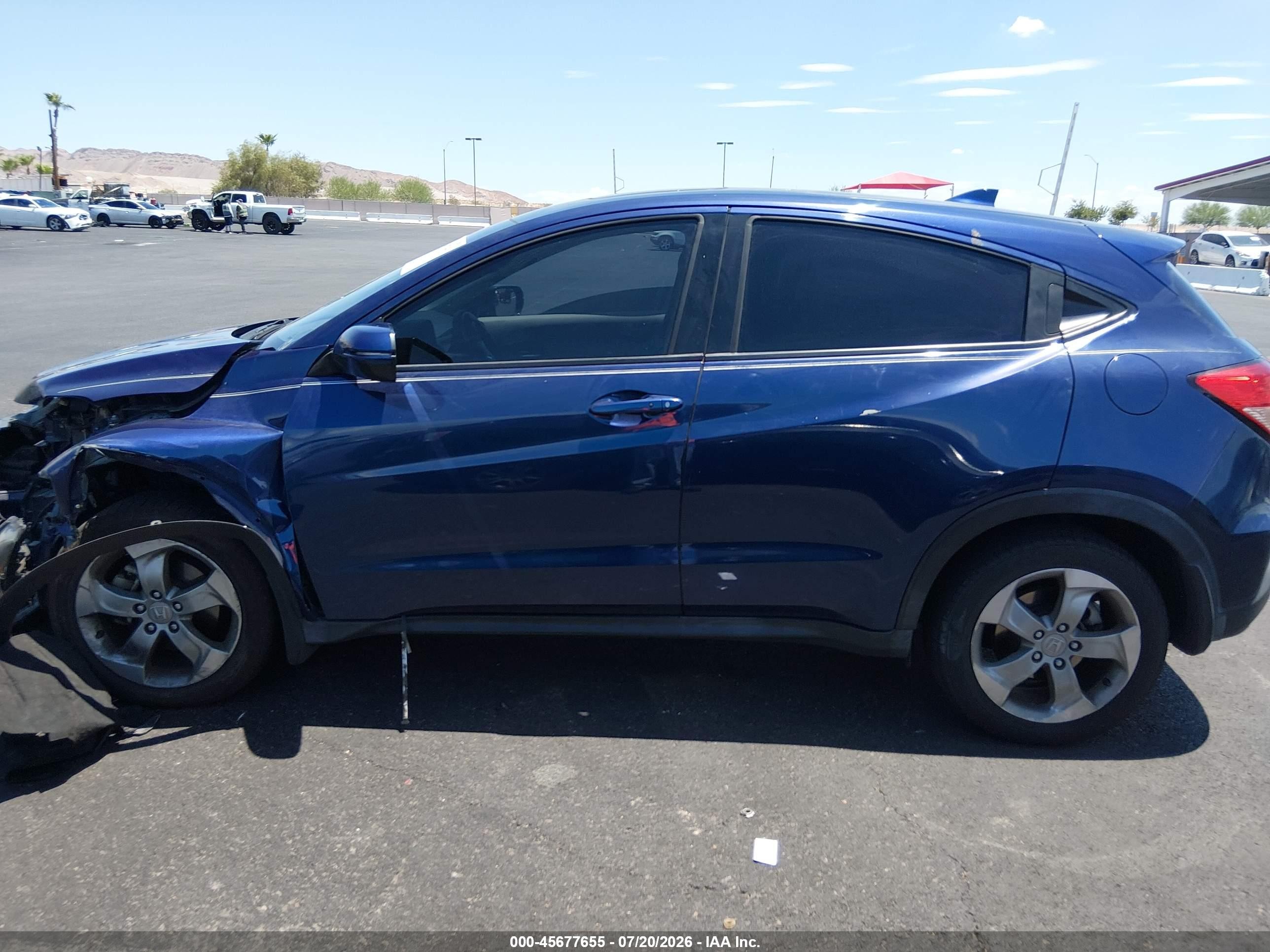 2017 Honda Hr-v Ex Blue vin: 3CZRU5H50HG708498