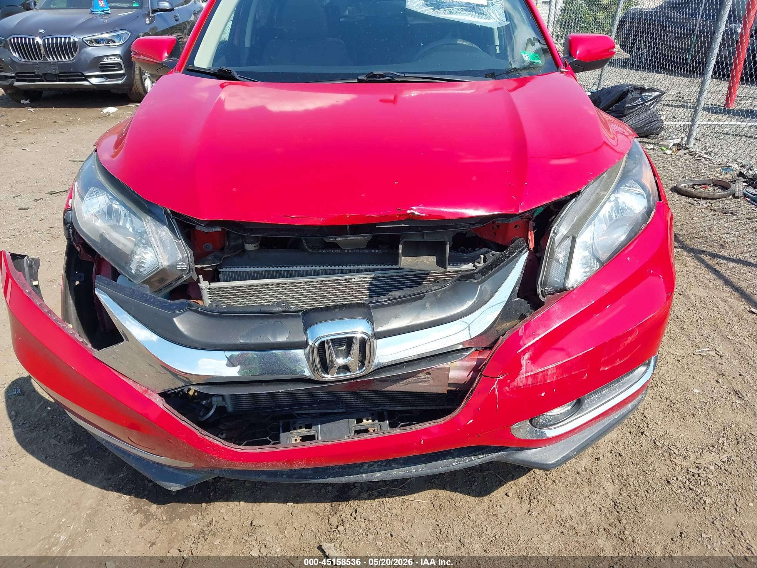 2017 Honda Hr-v Ex Красный vin: 3CZRU5H50HM713489