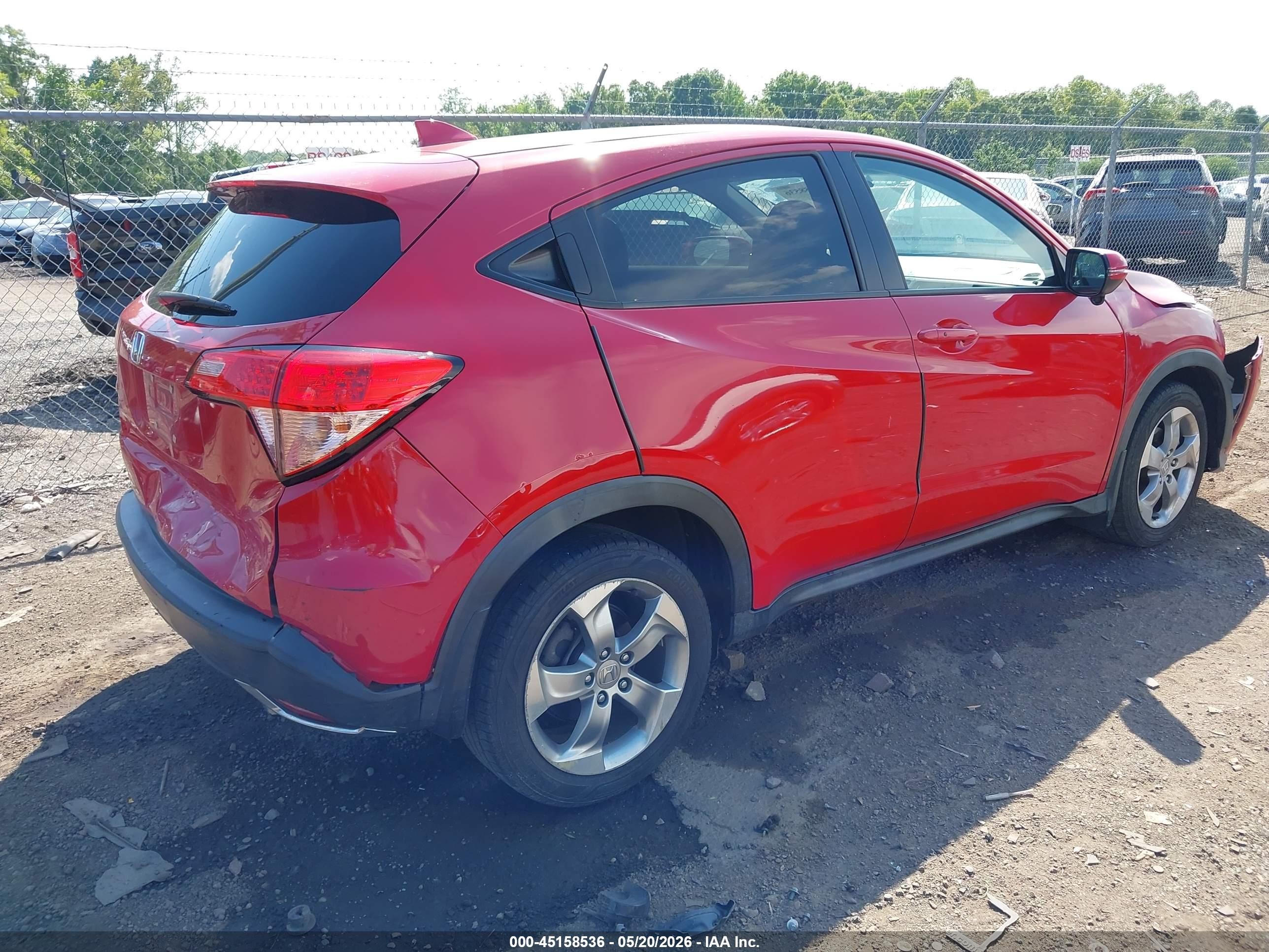 2017 Honda Hr-v Ex Красный vin: 3CZRU5H50HM713489