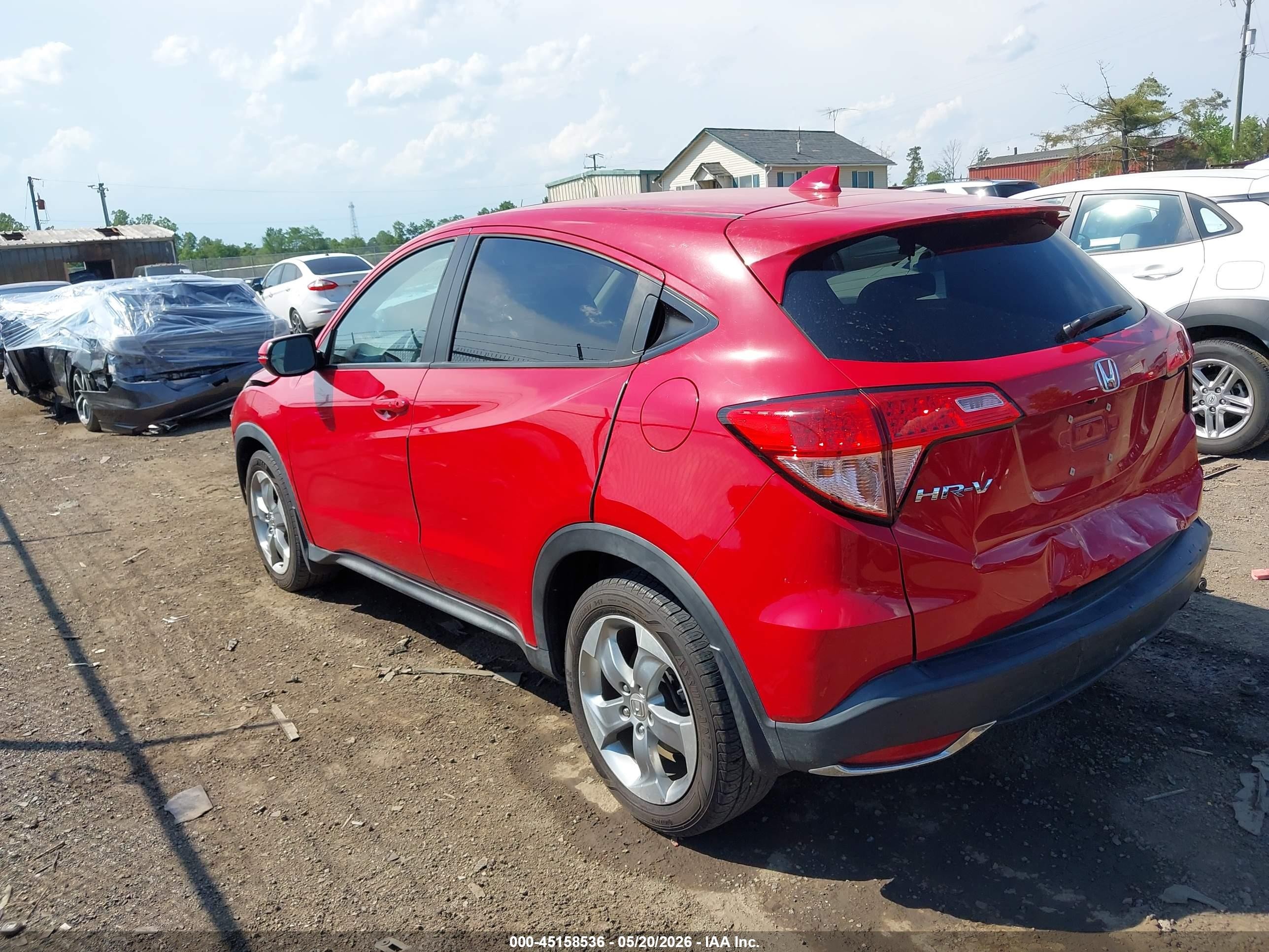 2017 Honda Hr-v Ex Красный vin: 3CZRU5H50HM713489