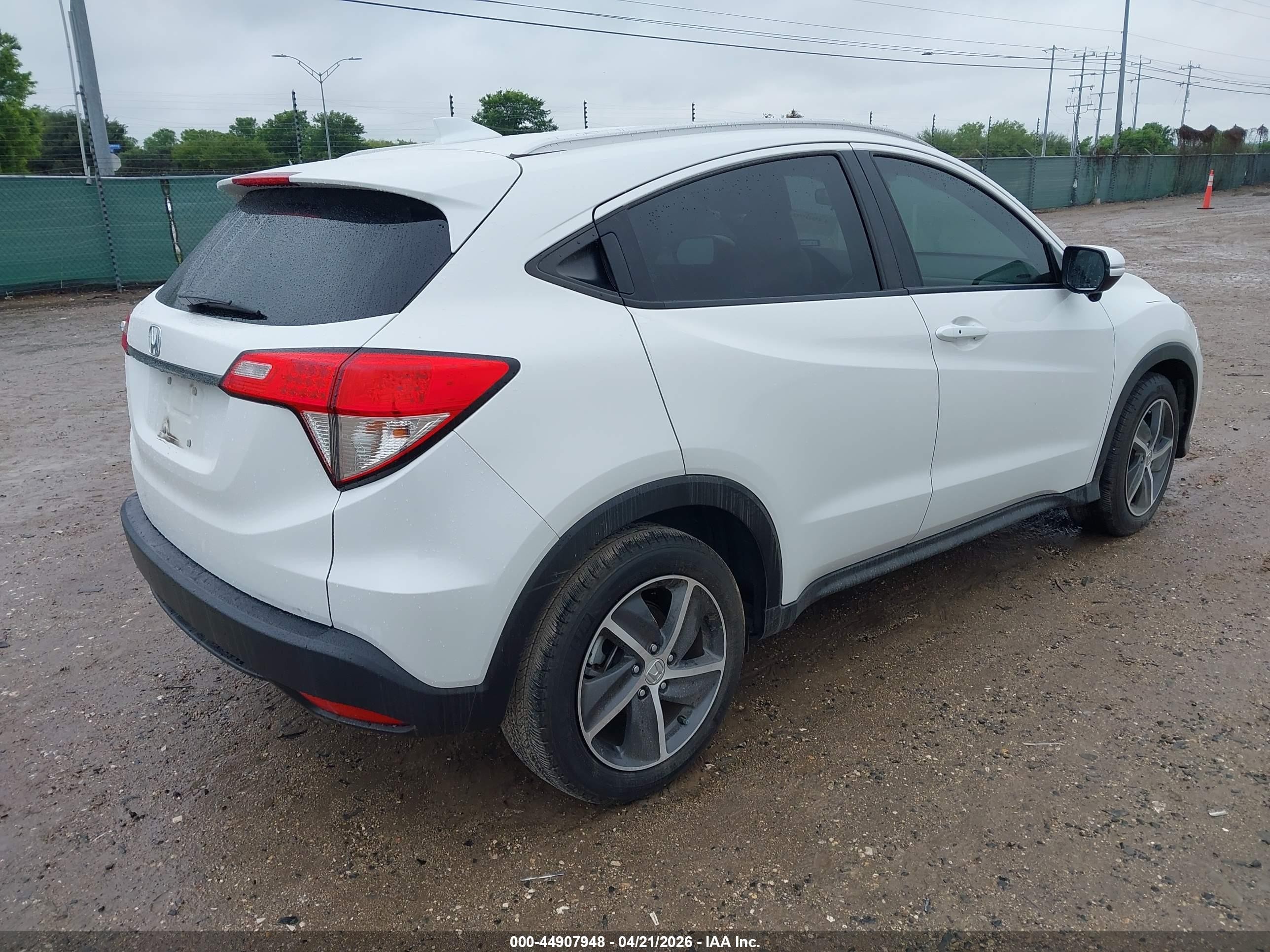 2021 Honda Hr-v 2wd Ex White vin: 3CZRU5H50MM707475
