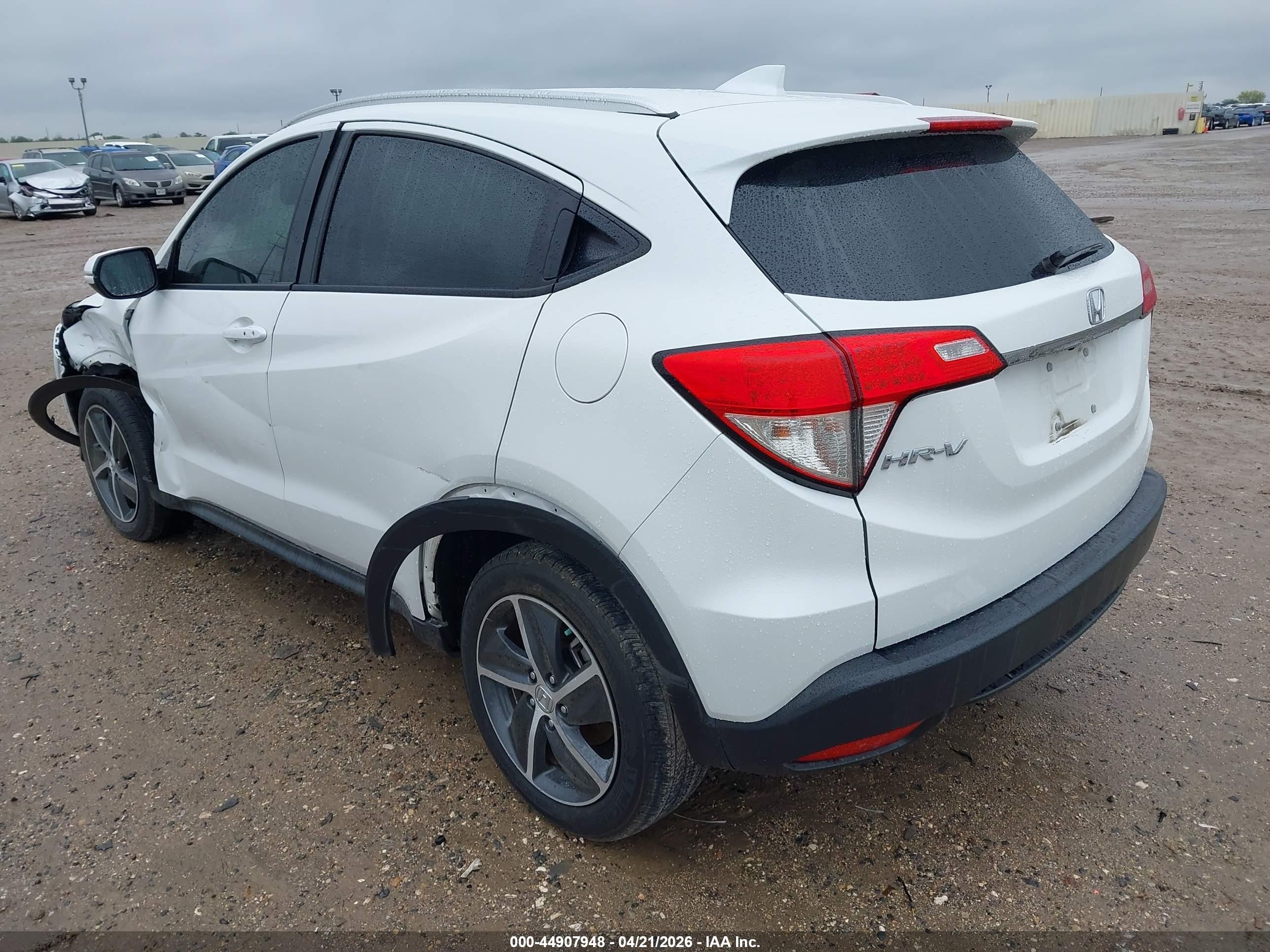 2021 Honda Hr-v 2wd Ex White vin: 3CZRU5H50MM707475