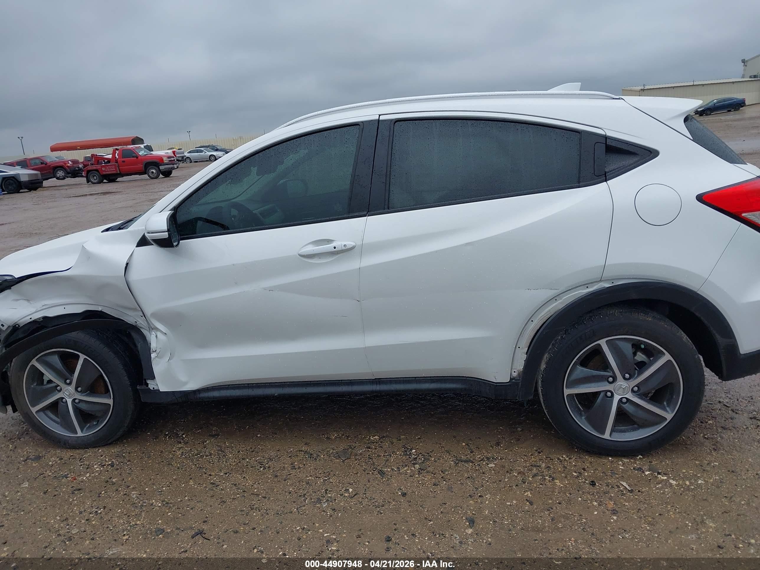 2021 Honda Hr-v 2wd Ex White vin: 3CZRU5H50MM707475
