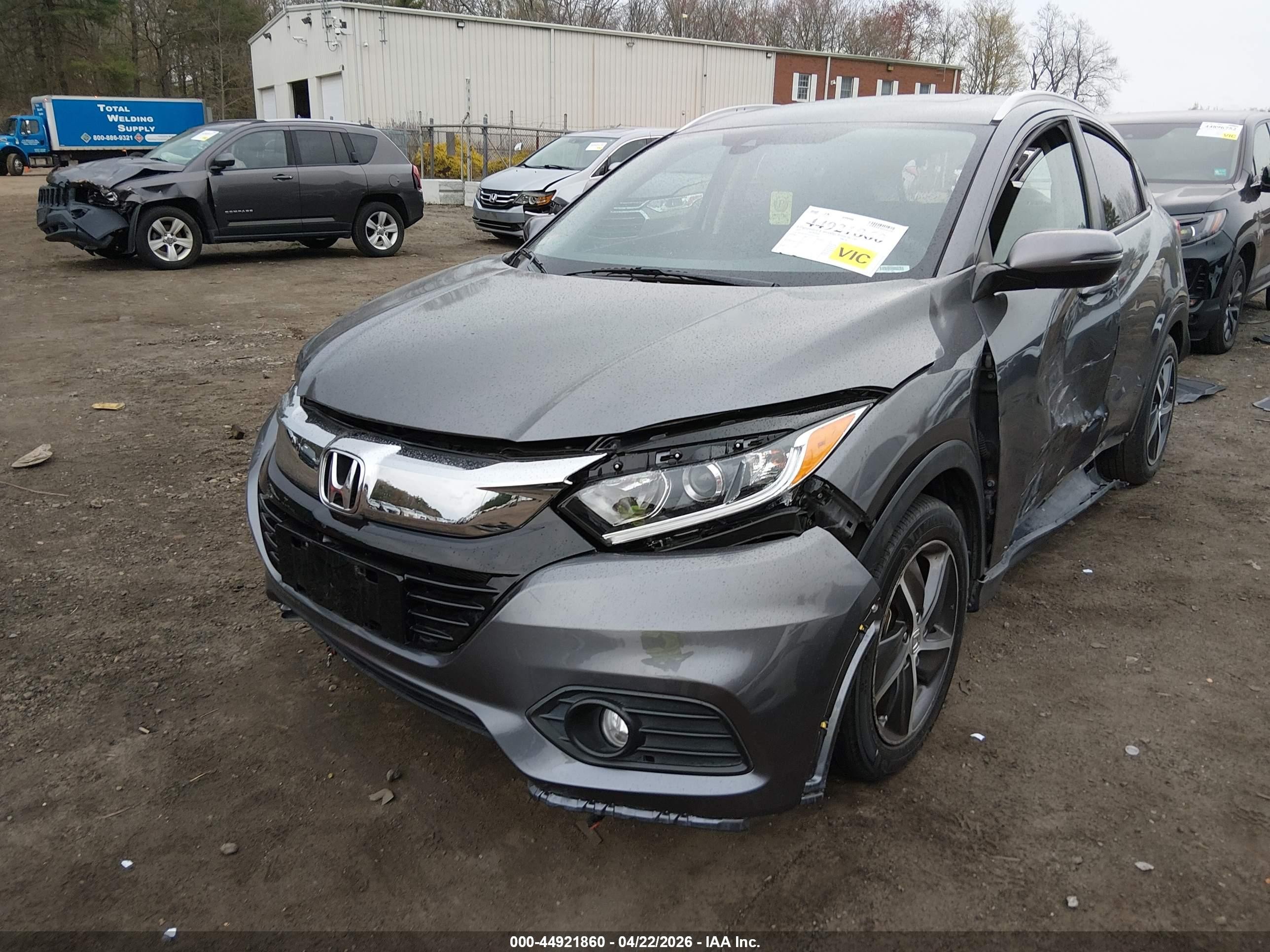 2022 Honda Hr-v 2wd Ex Серый vin: 3CZRU5H50NM713701