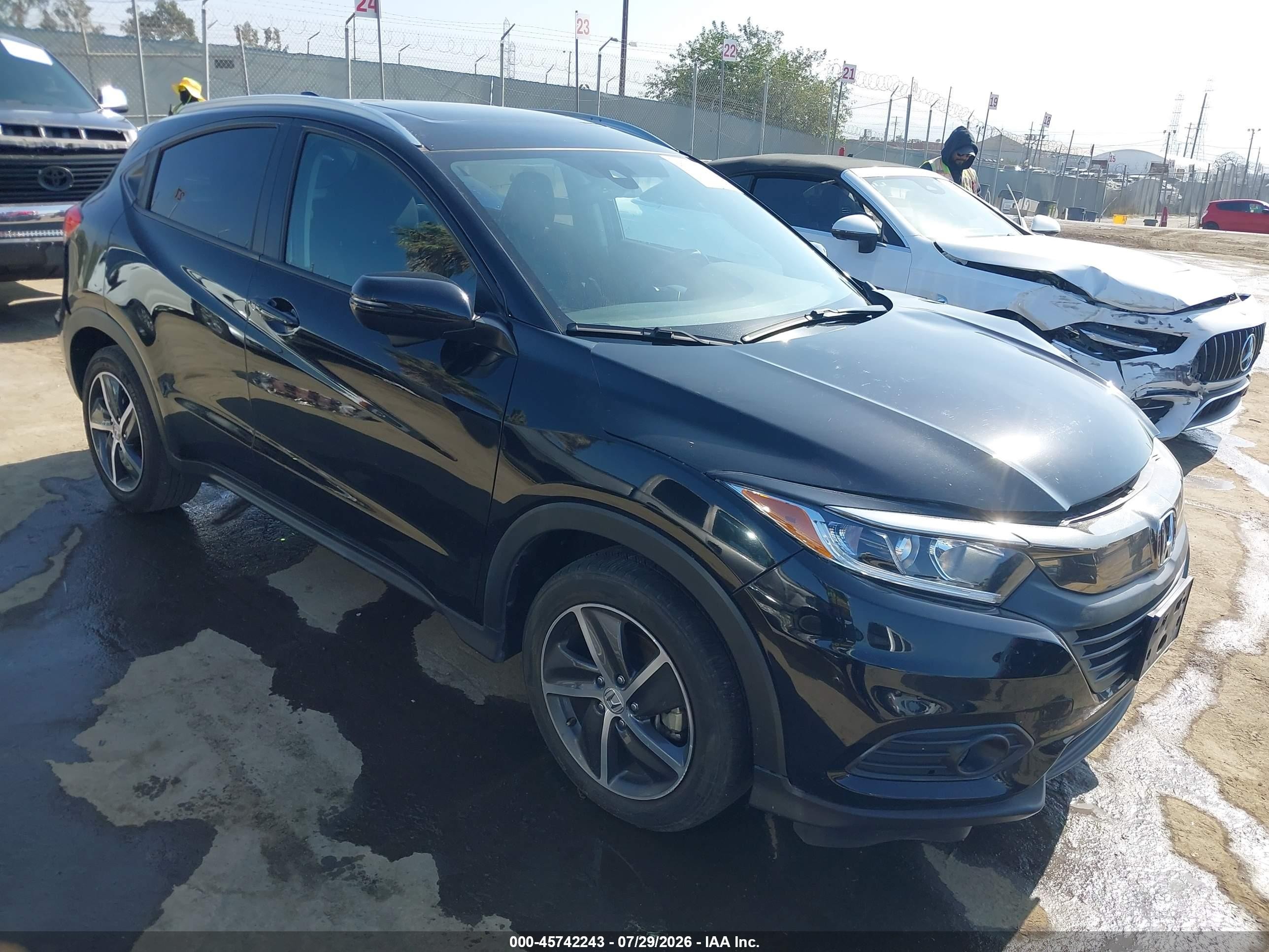 2022 Honda Hr-v 2wd Ex Black vin: 3CZRU5H53NM744134