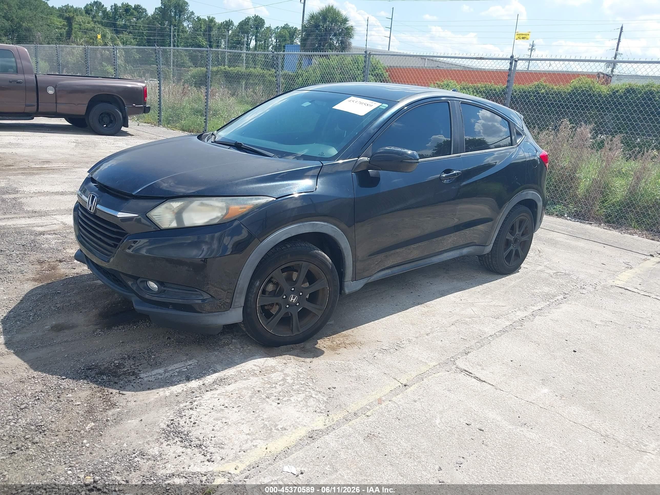 2016 Honda Hr-v Ex Black vin: 3CZRU5H54GM727460