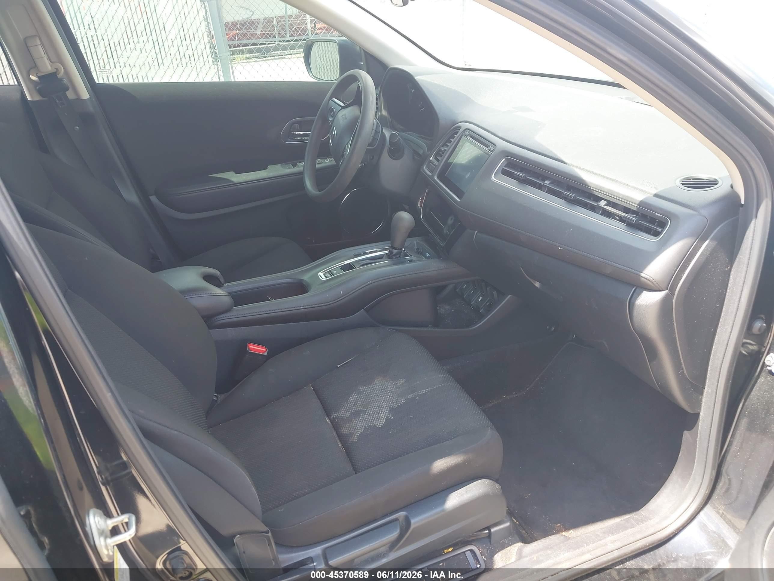 2016 Honda Hr-v Ex Black vin: 3CZRU5H54GM727460
