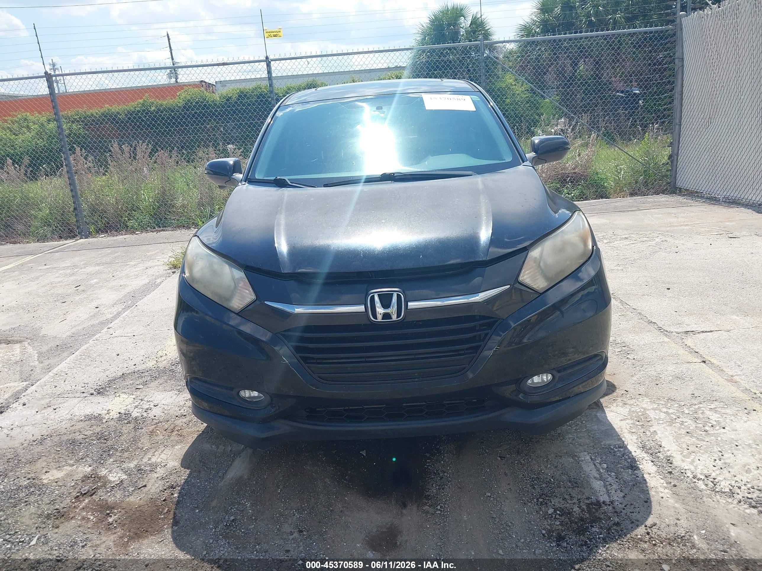 2016 Honda Hr-v Ex Black vin: 3CZRU5H54GM727460