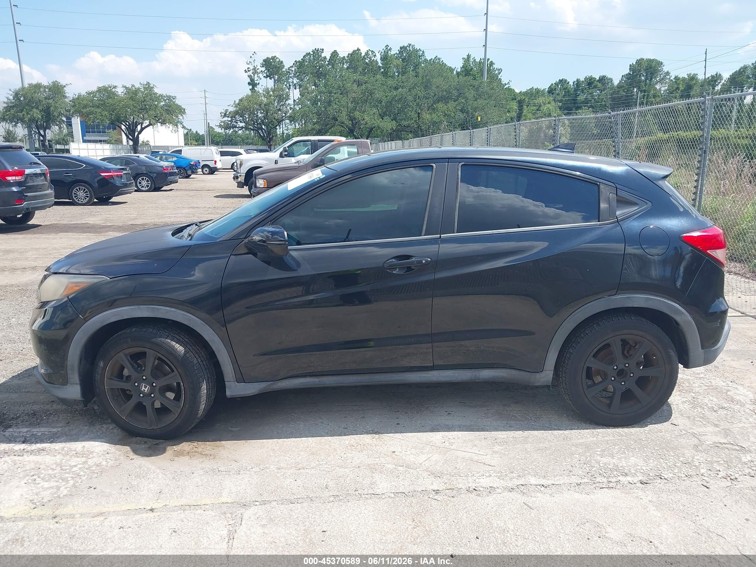 2016 Honda Hr-v Ex Black vin: 3CZRU5H54GM727460