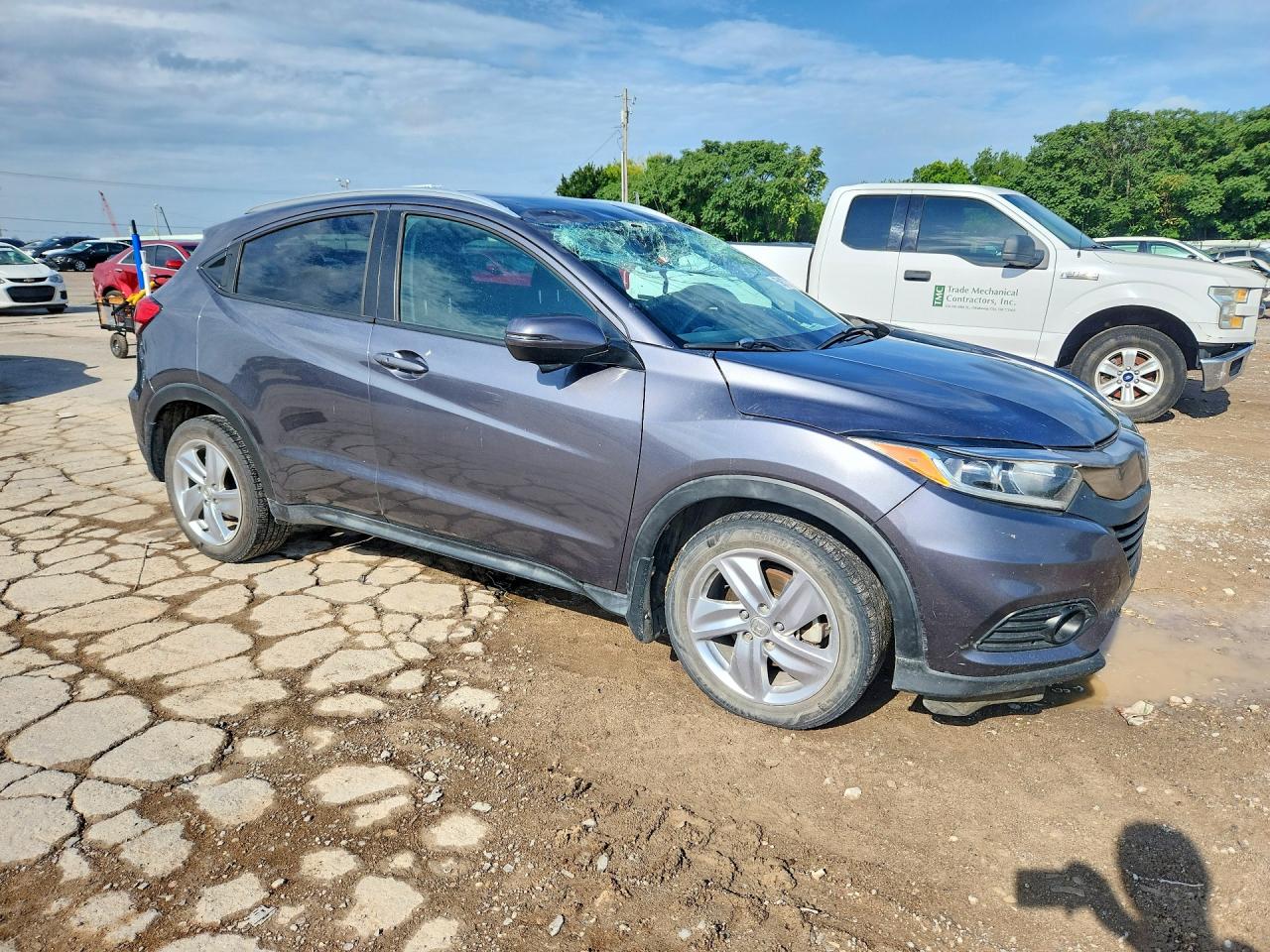 2019 Honda Hr-v Ex Silver vin: 3CZRU5H54KM708688