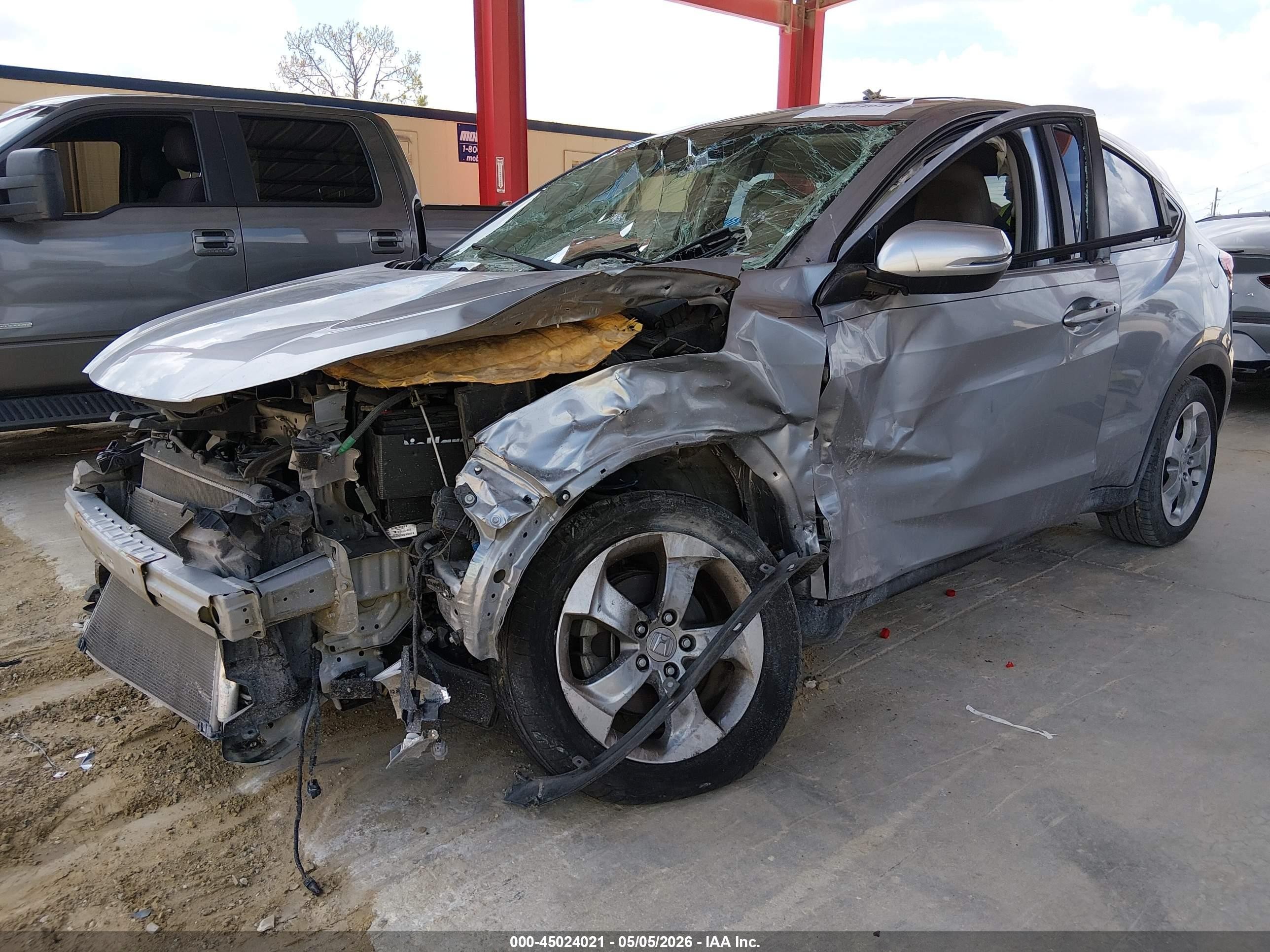 2017 Honda Hr-v Ex Silver vin: 3CZRU5H55HM708093