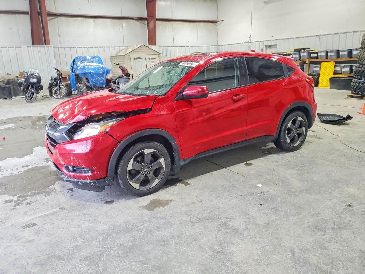 2018 Honda Hr-v Ex Red vin: 3CZRU5H56JM720498