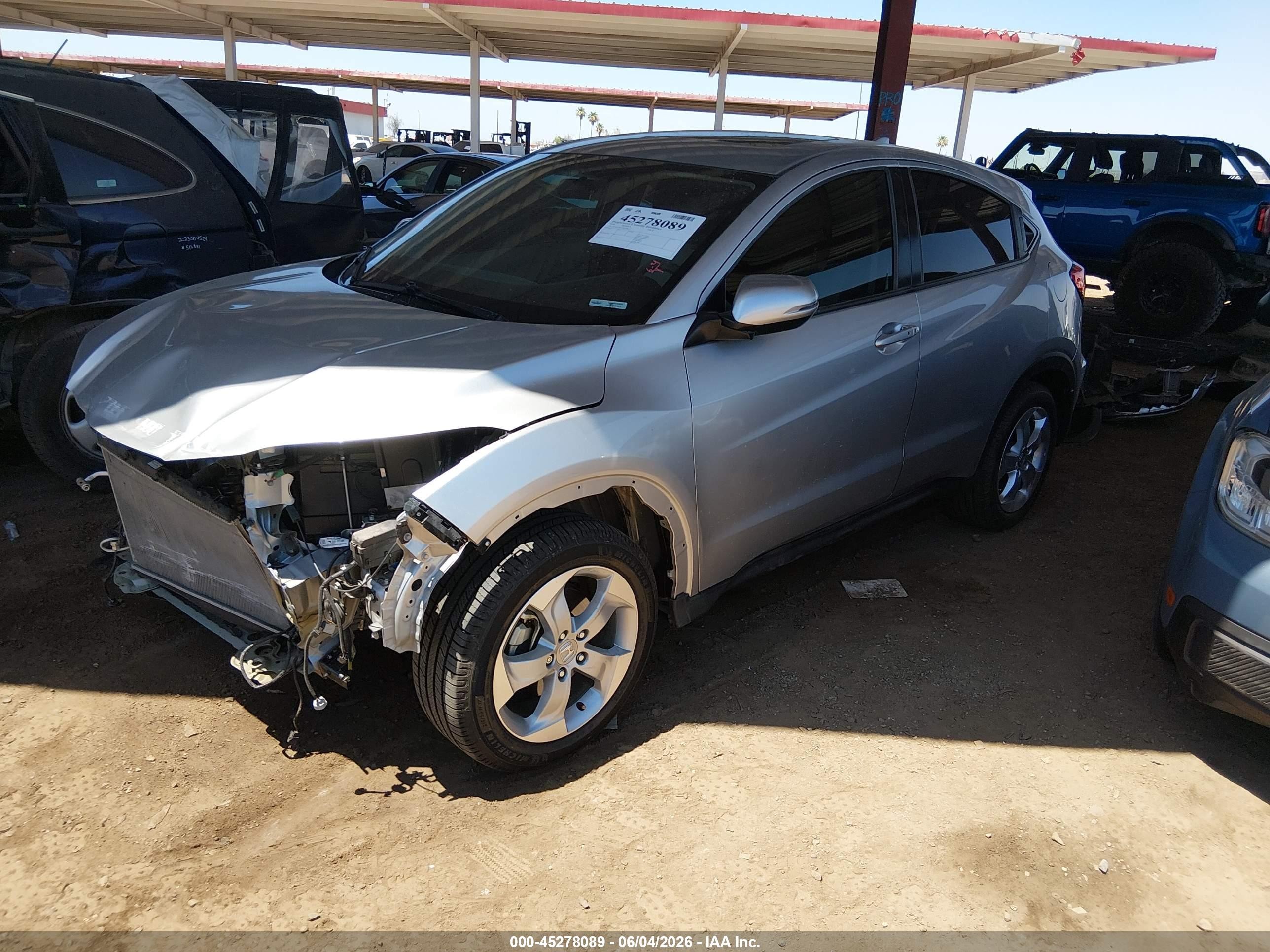 2016 Honda Hr-v Ex Gray vin: 3CZRU5H57GM738663