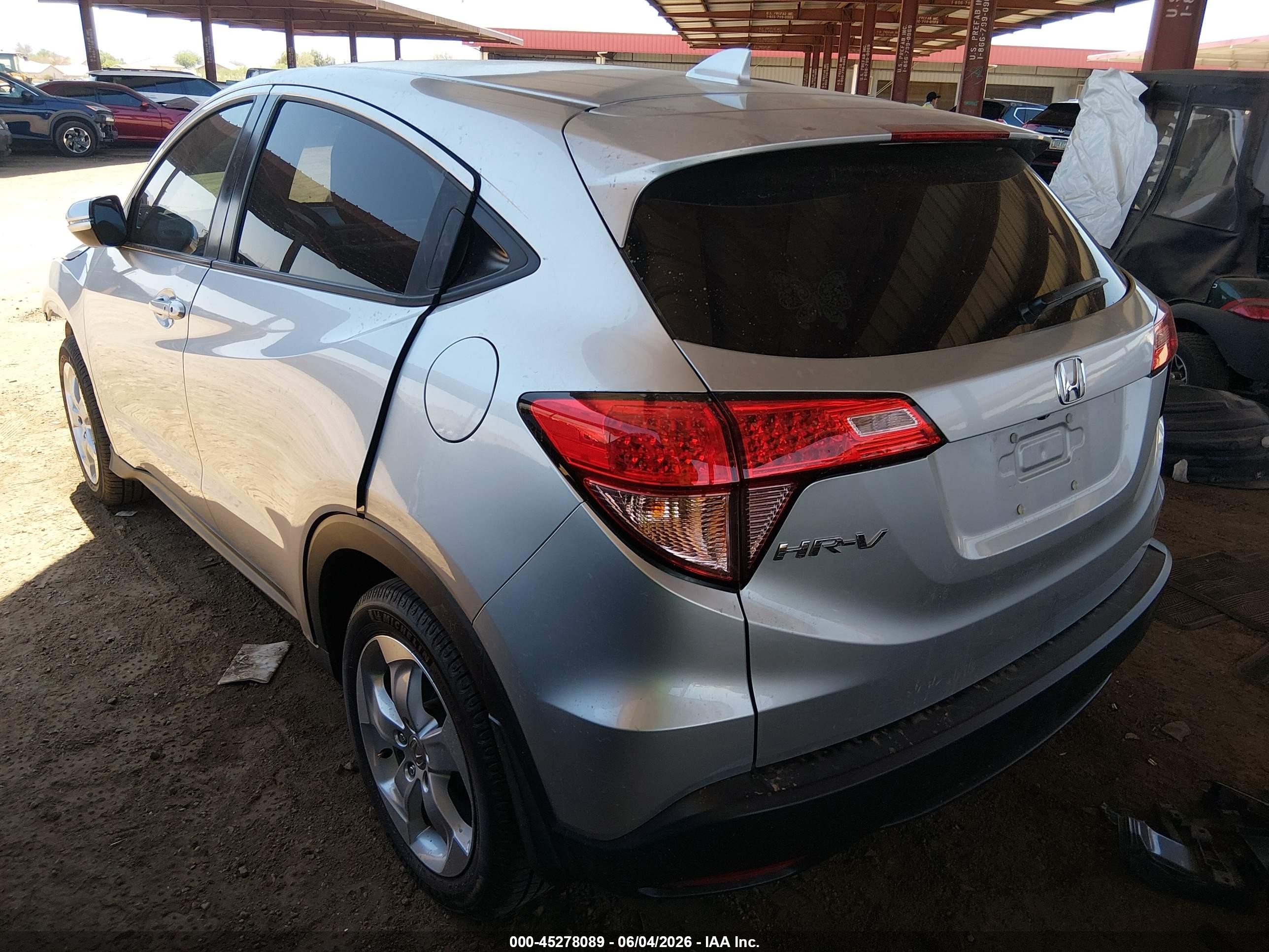 2016 Honda Hr-v Ex Gray vin: 3CZRU5H57GM738663