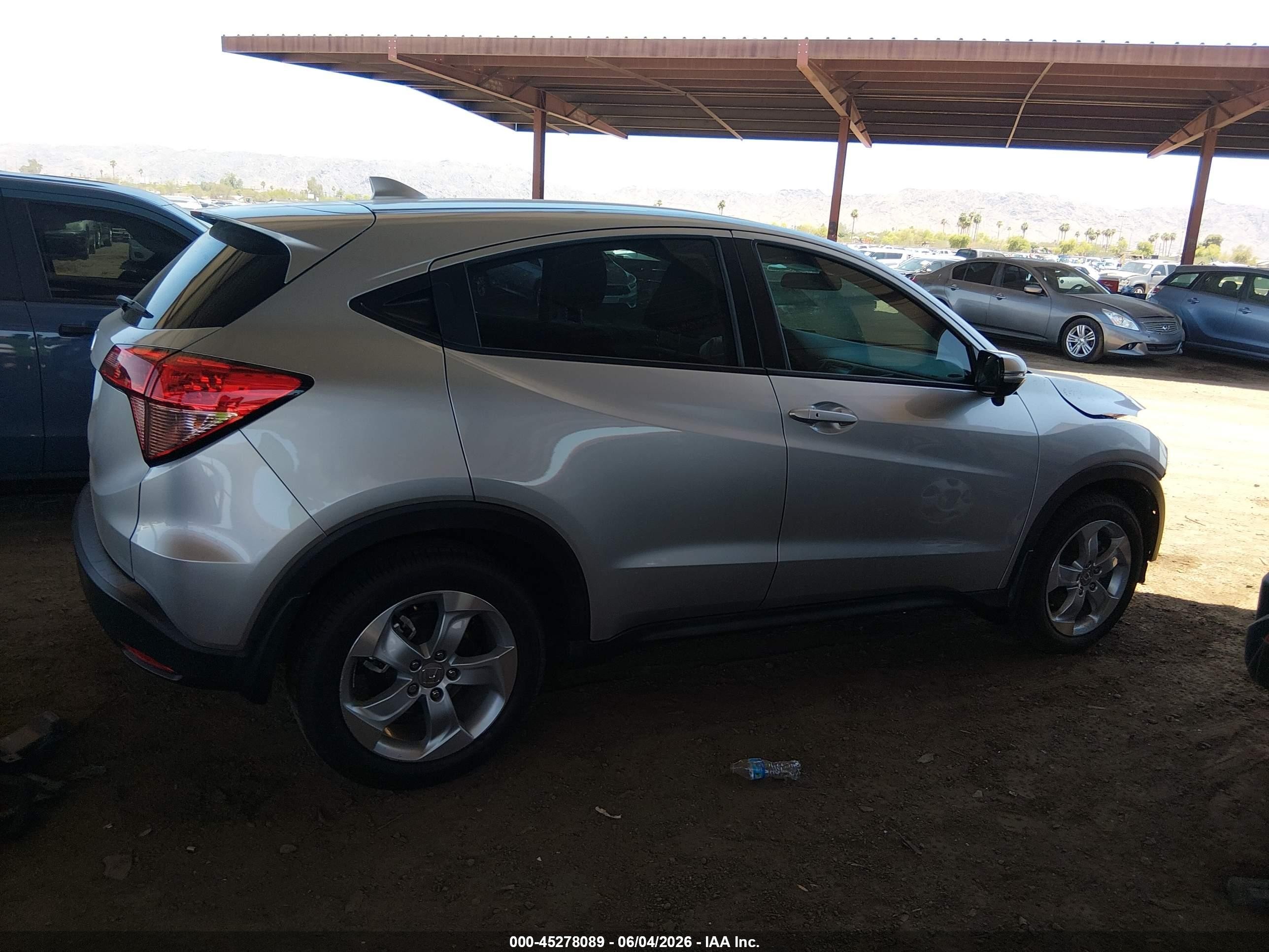 2016 Honda Hr-v Ex Gray vin: 3CZRU5H57GM738663