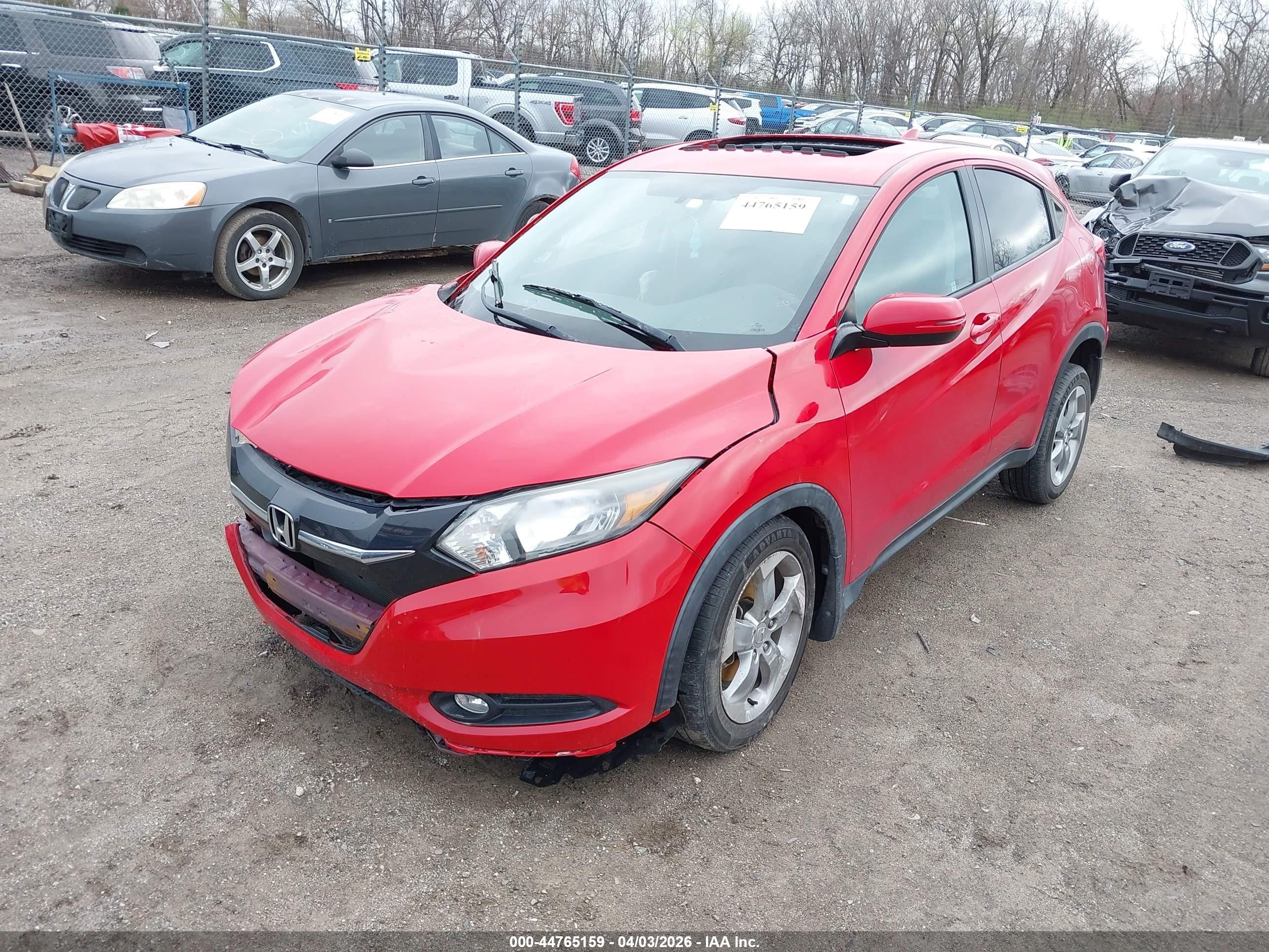 2017 Honda Hr-v Ex Red vin: 3CZRU5H57HG702374