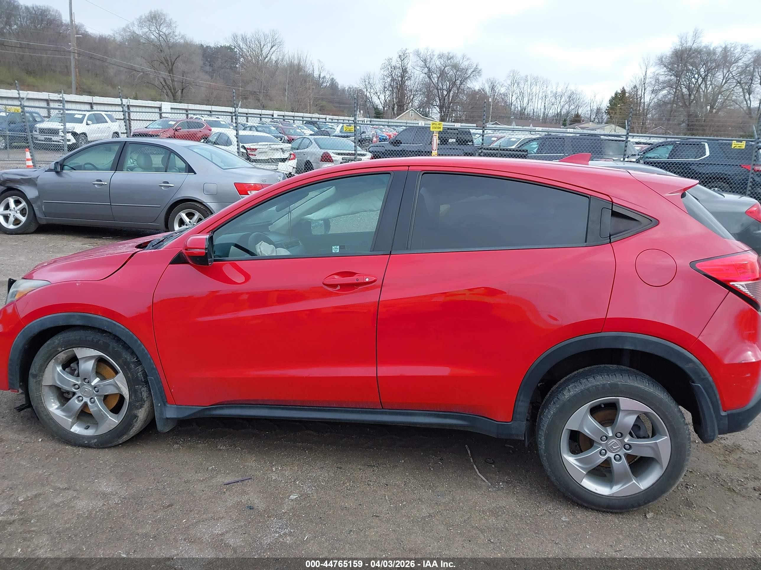 2017 Honda Hr-v Ex Red vin: 3CZRU5H57HG702374