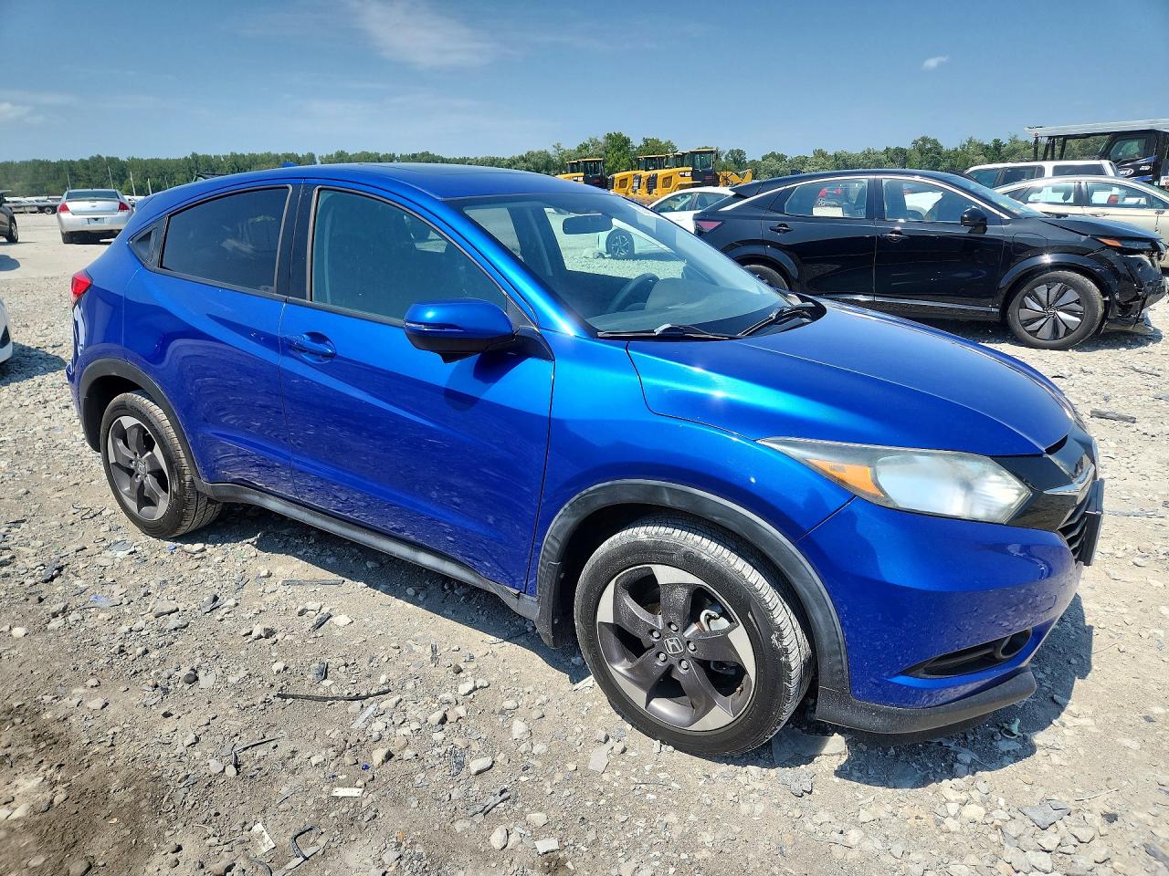 2018 Honda Hr-v Ex Blue vin: 3CZRU5H58JM722981