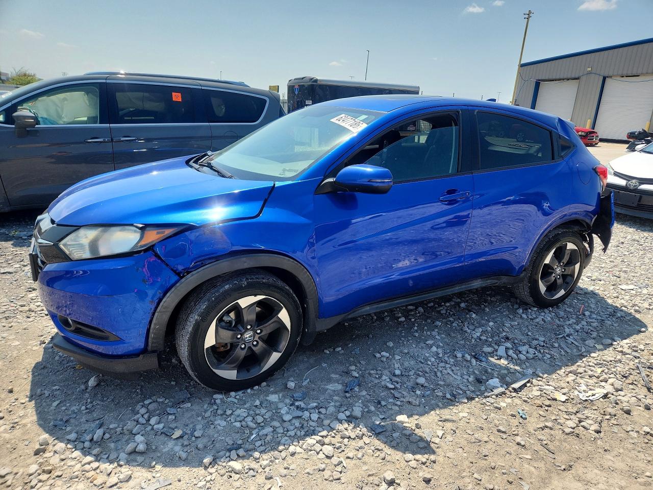 2018 Honda Hr-v Ex Blue vin: 3CZRU5H58JM722981