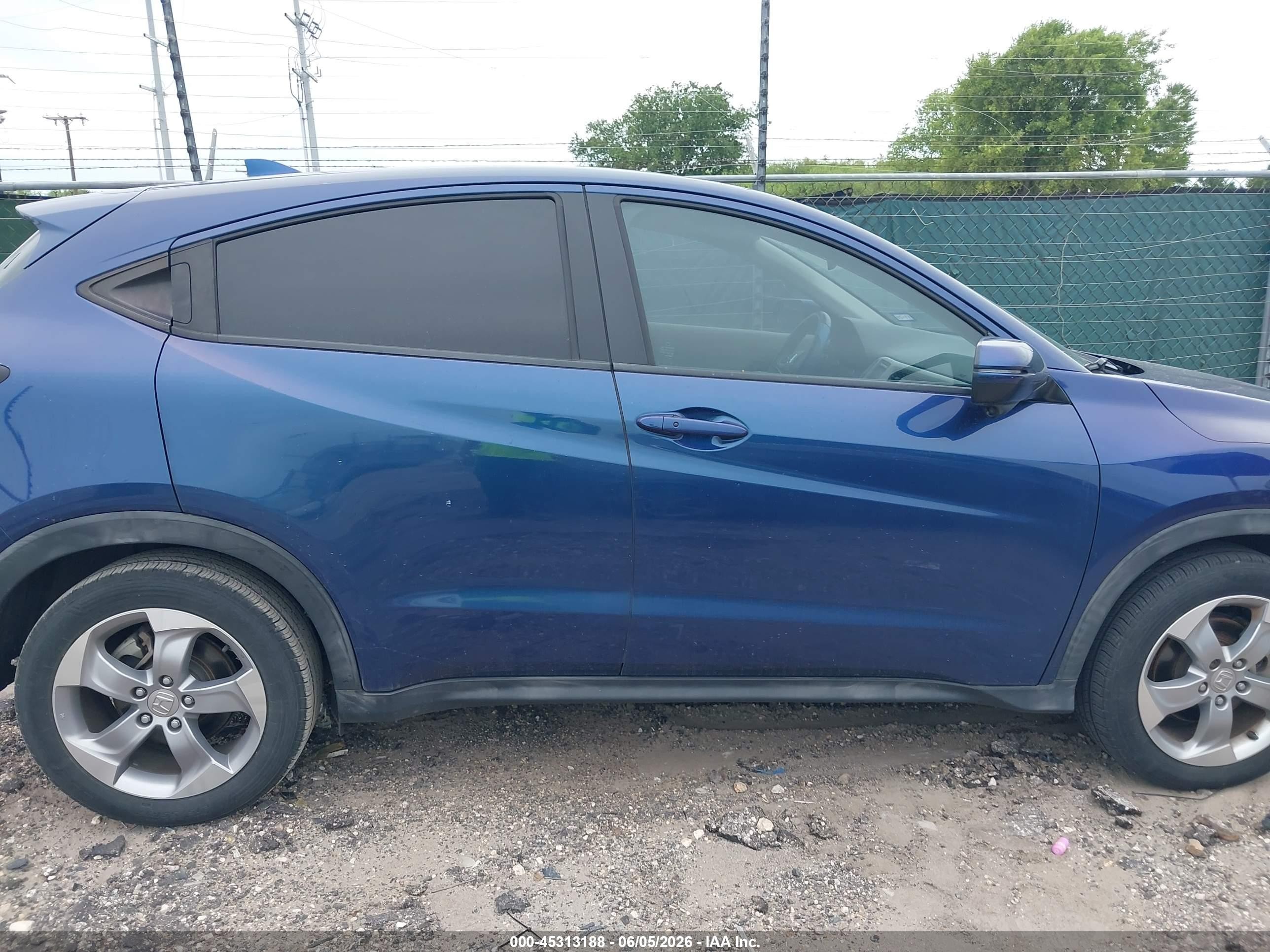 2017 Honda Hr-v Ex Blue vin: 3CZRU5H59HG702196