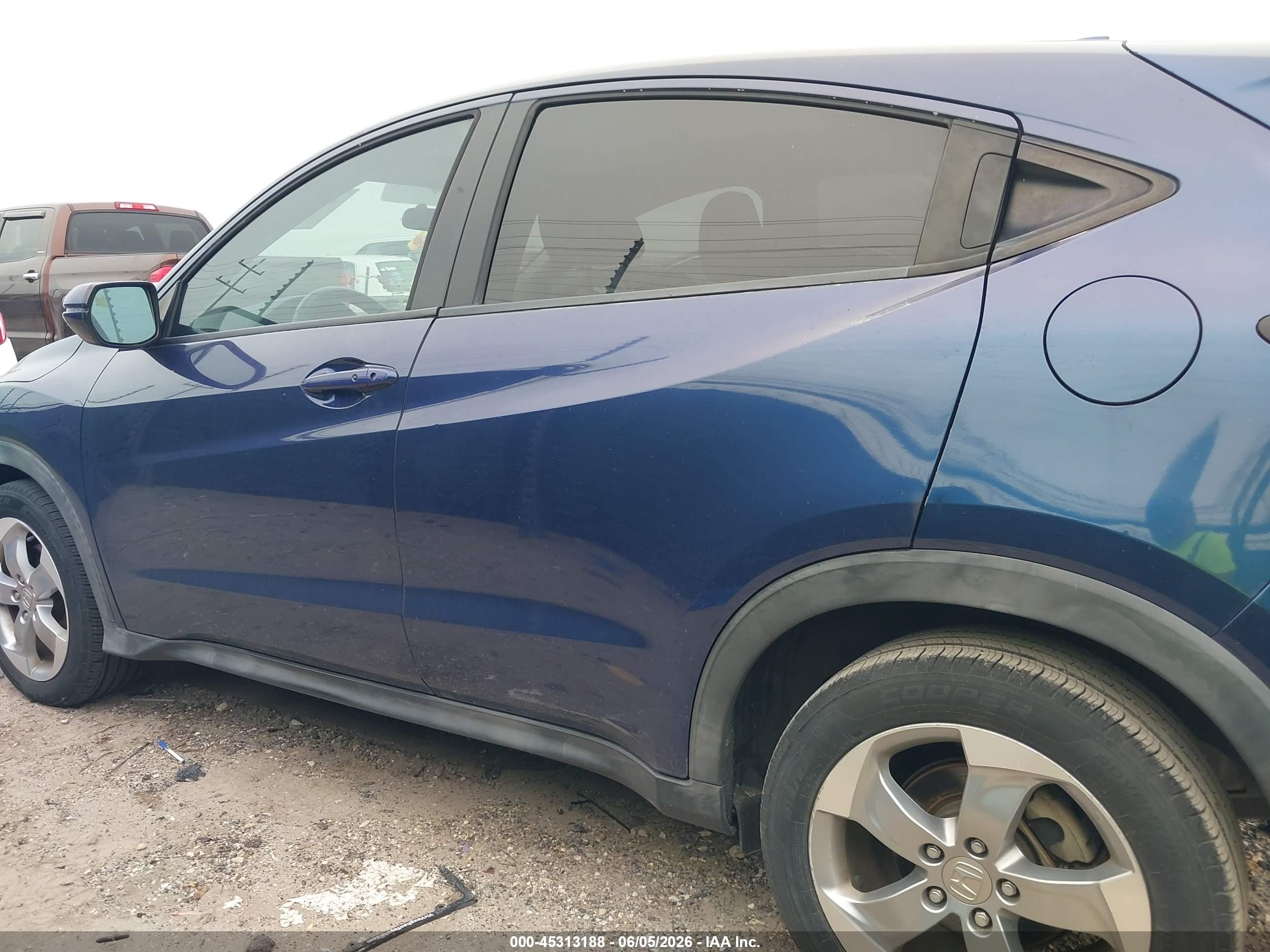 2017 Honda Hr-v Ex Blue vin: 3CZRU5H59HG702196