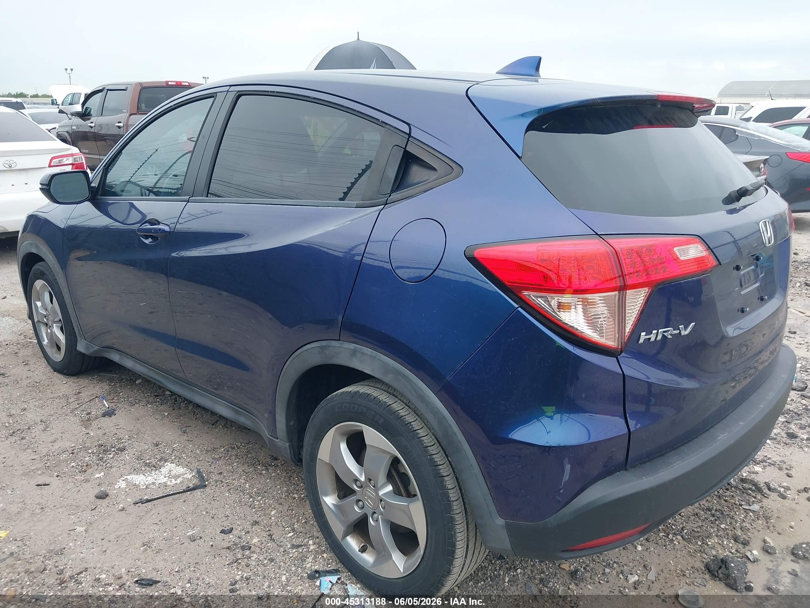 2017 Honda Hr-v Ex Blue vin: 3CZRU5H59HG702196