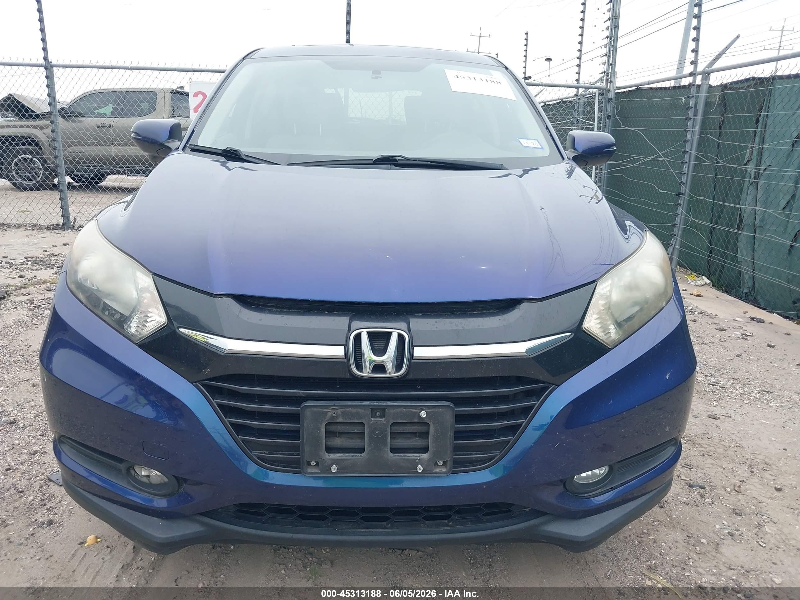 2017 Honda Hr-v Ex Blue vin: 3CZRU5H59HG702196