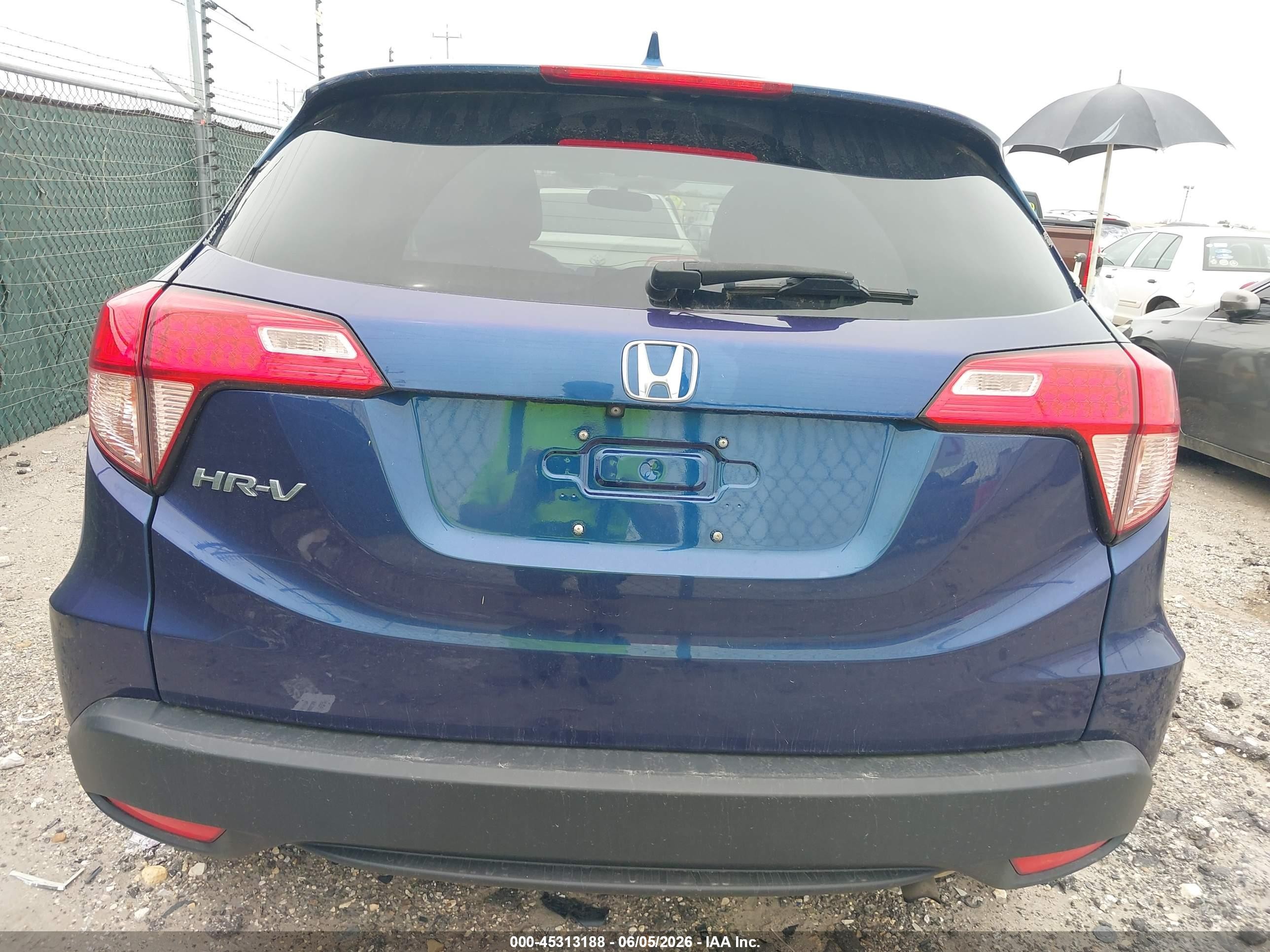 2017 Honda Hr-v Ex Blue vin: 3CZRU5H59HG702196