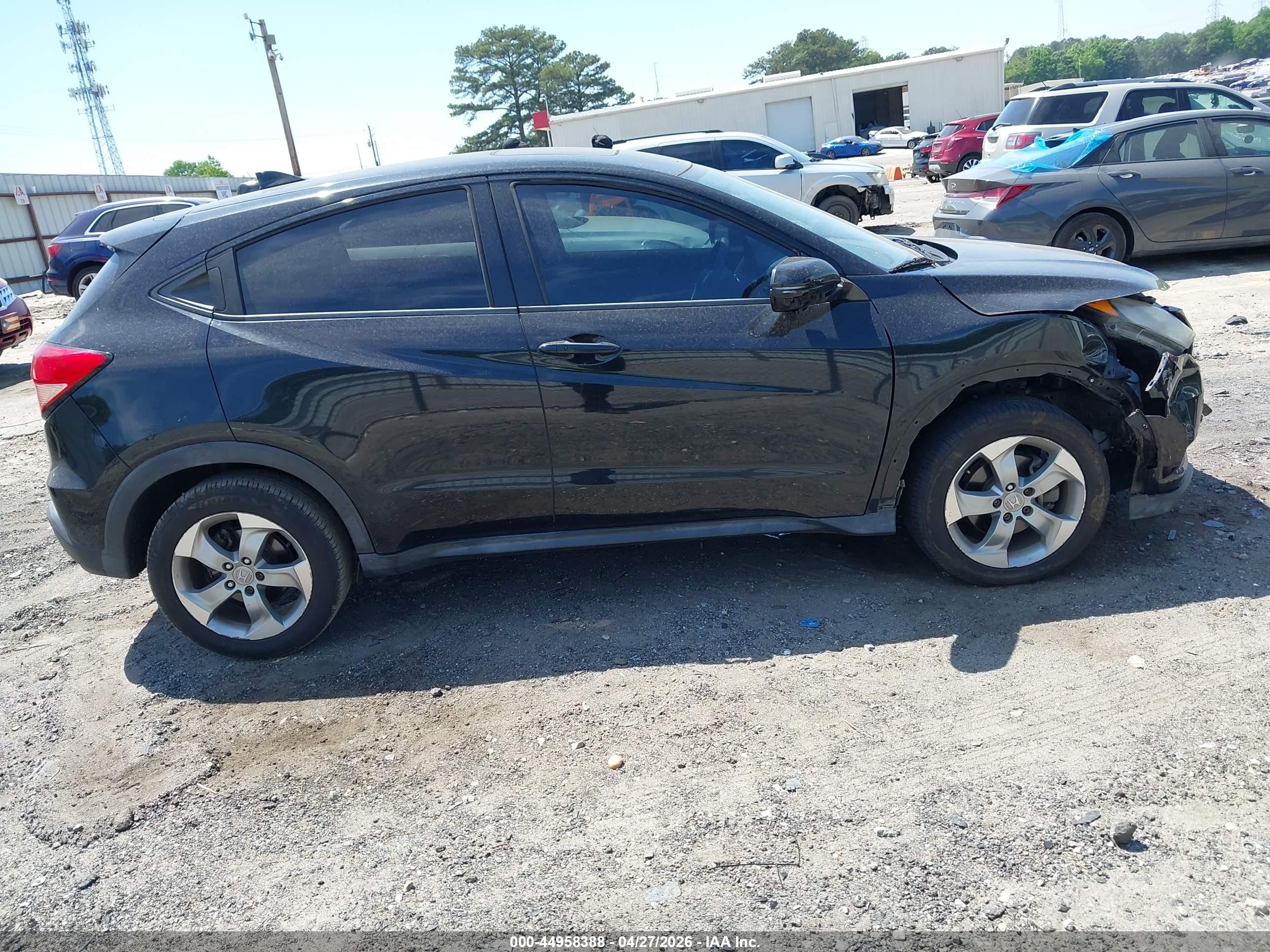 2017 Honda Hr-v Ex Black vin: 3CZRU5H5XHM714276