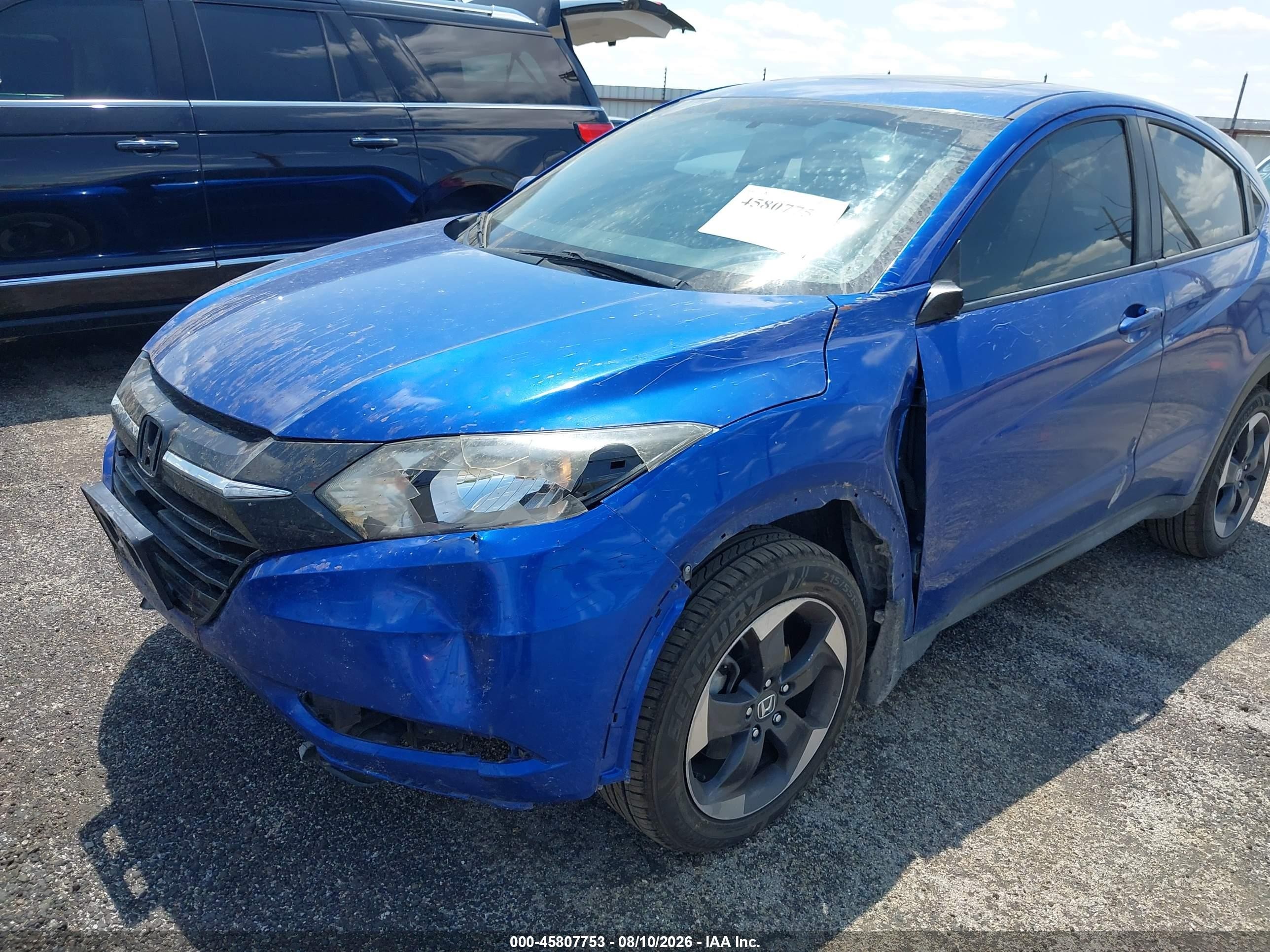 2018 Honda Hr-v Ex Blue vin: 3CZRU5H5XJM718091