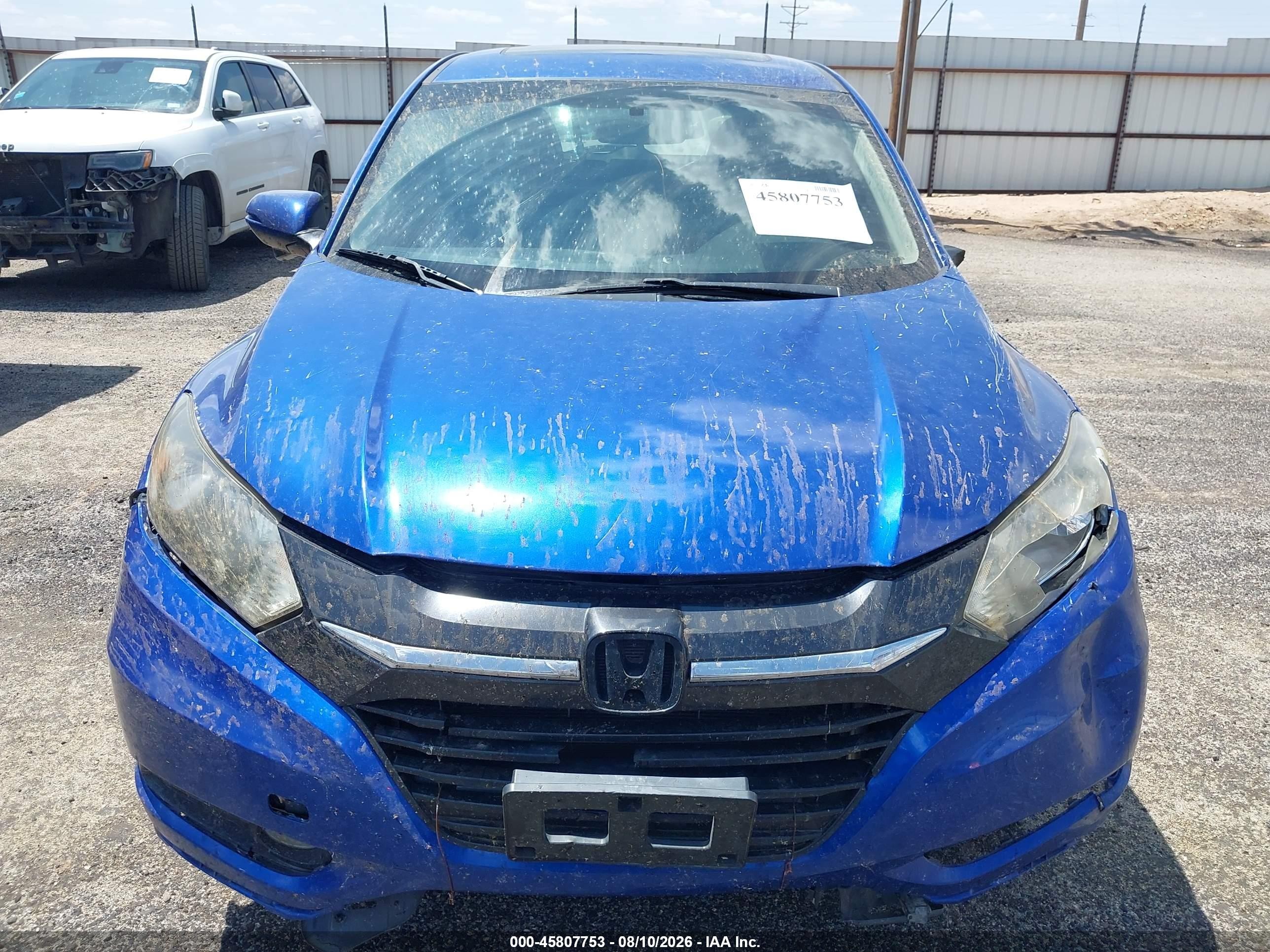 2018 Honda Hr-v Ex Blue vin: 3CZRU5H5XJM718091