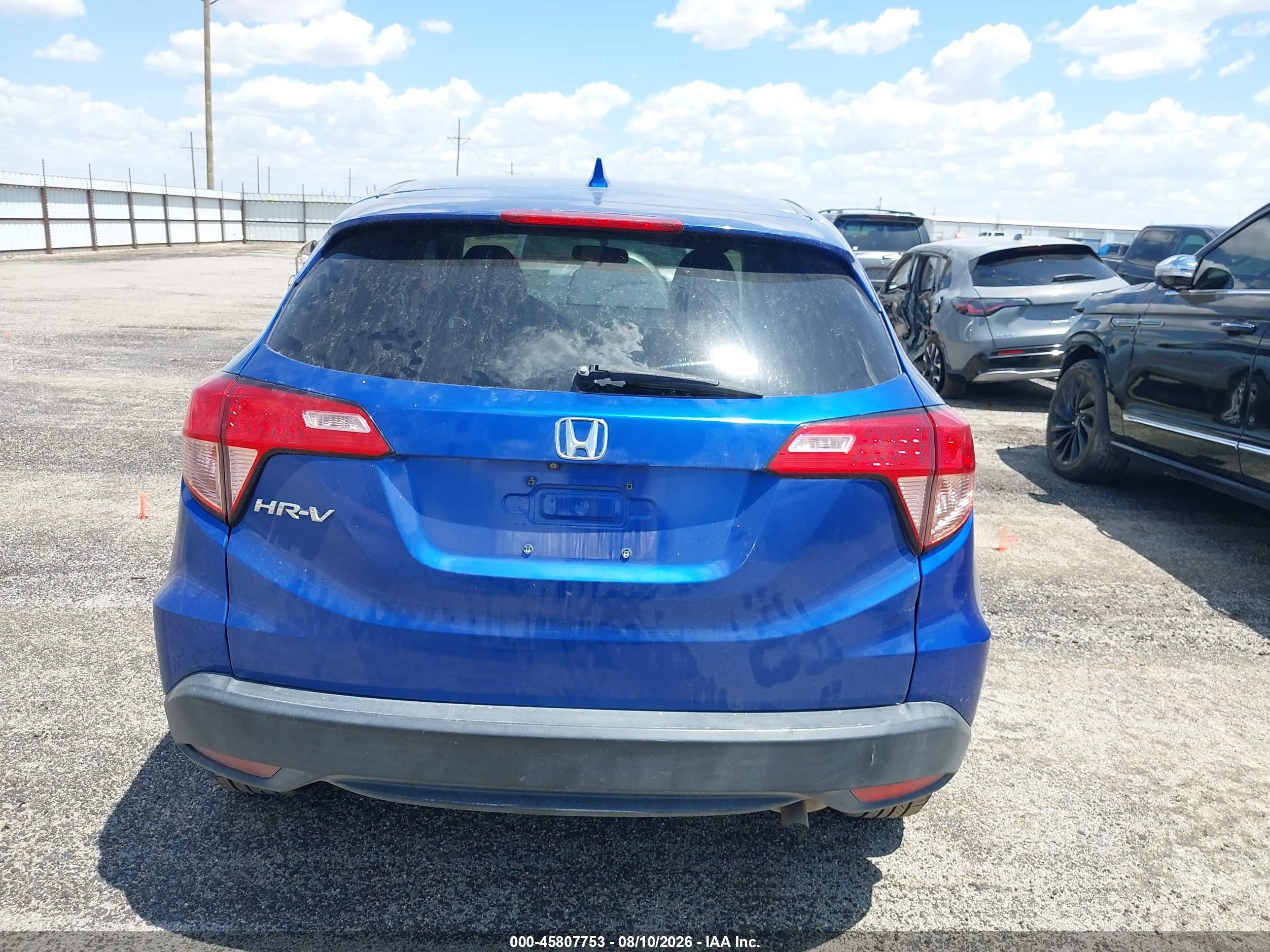 2018 Honda Hr-v Ex Blue vin: 3CZRU5H5XJM718091