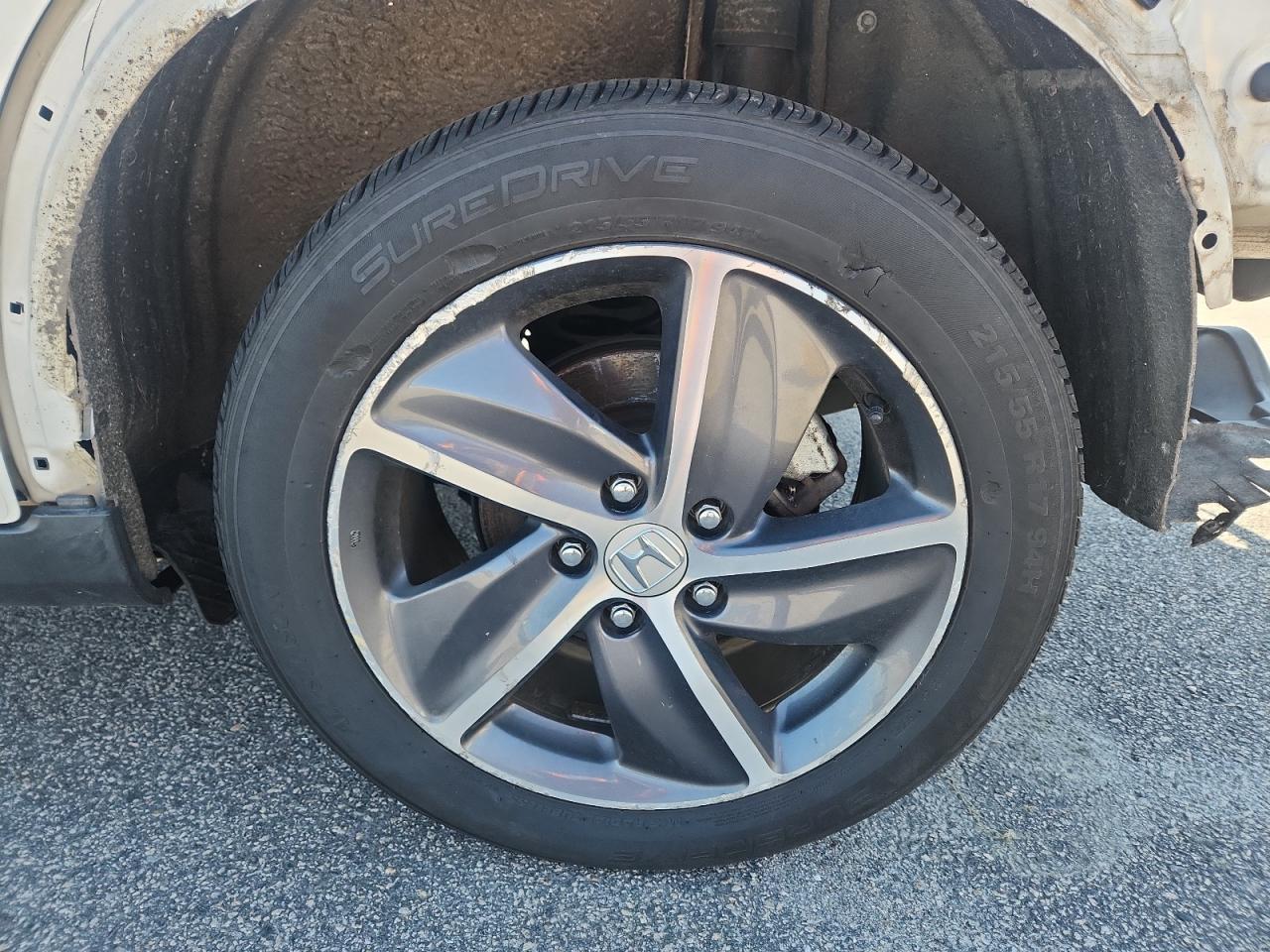 2021 Honda Hr-v Exl White vin: 3CZRU5H73MM722179 Damage: Left Rear Wheel, Curb Rash, > 12 Inches