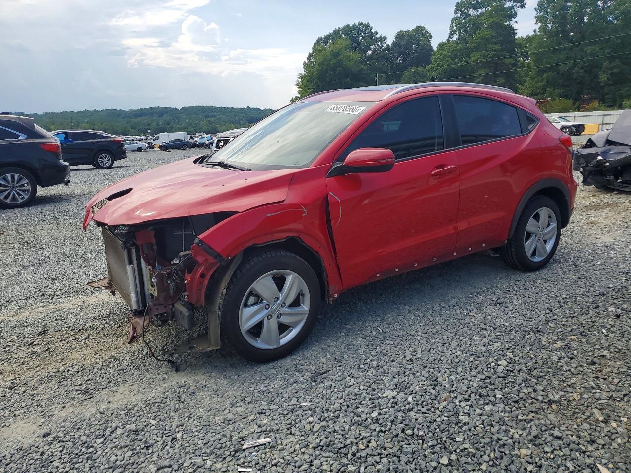 2019 Honda Hr-v Exl Red vin: 3CZRU5H77KM709738