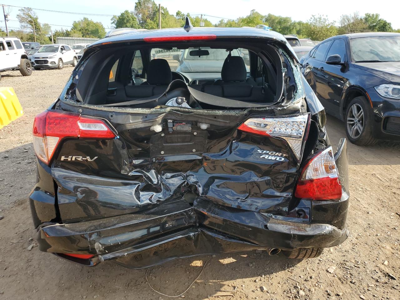2019 Honda Hr-v Sport Black vin: 3CZRU6H10KM738628
